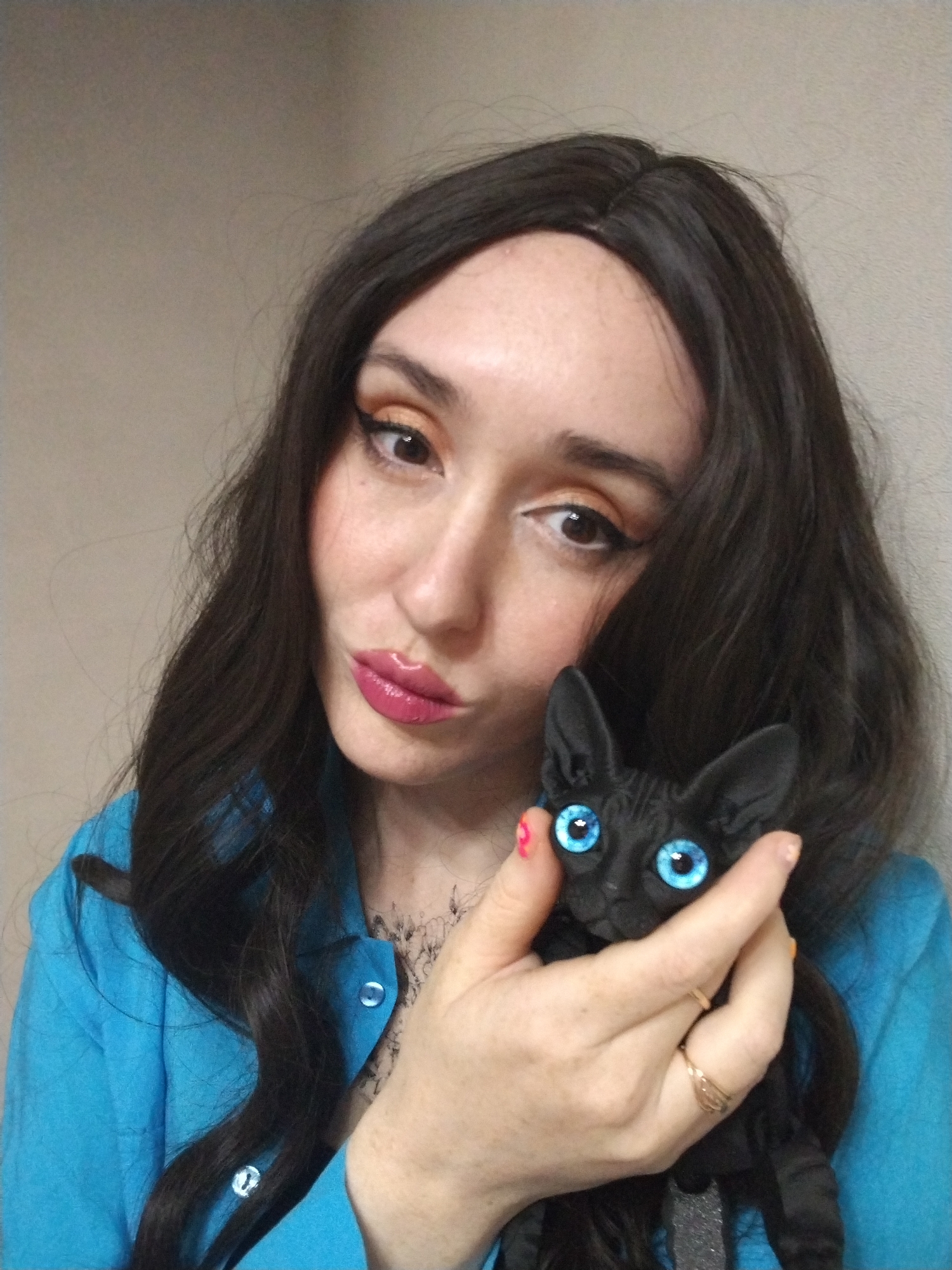 Indoor selfie session with costume changes in Izhevsk