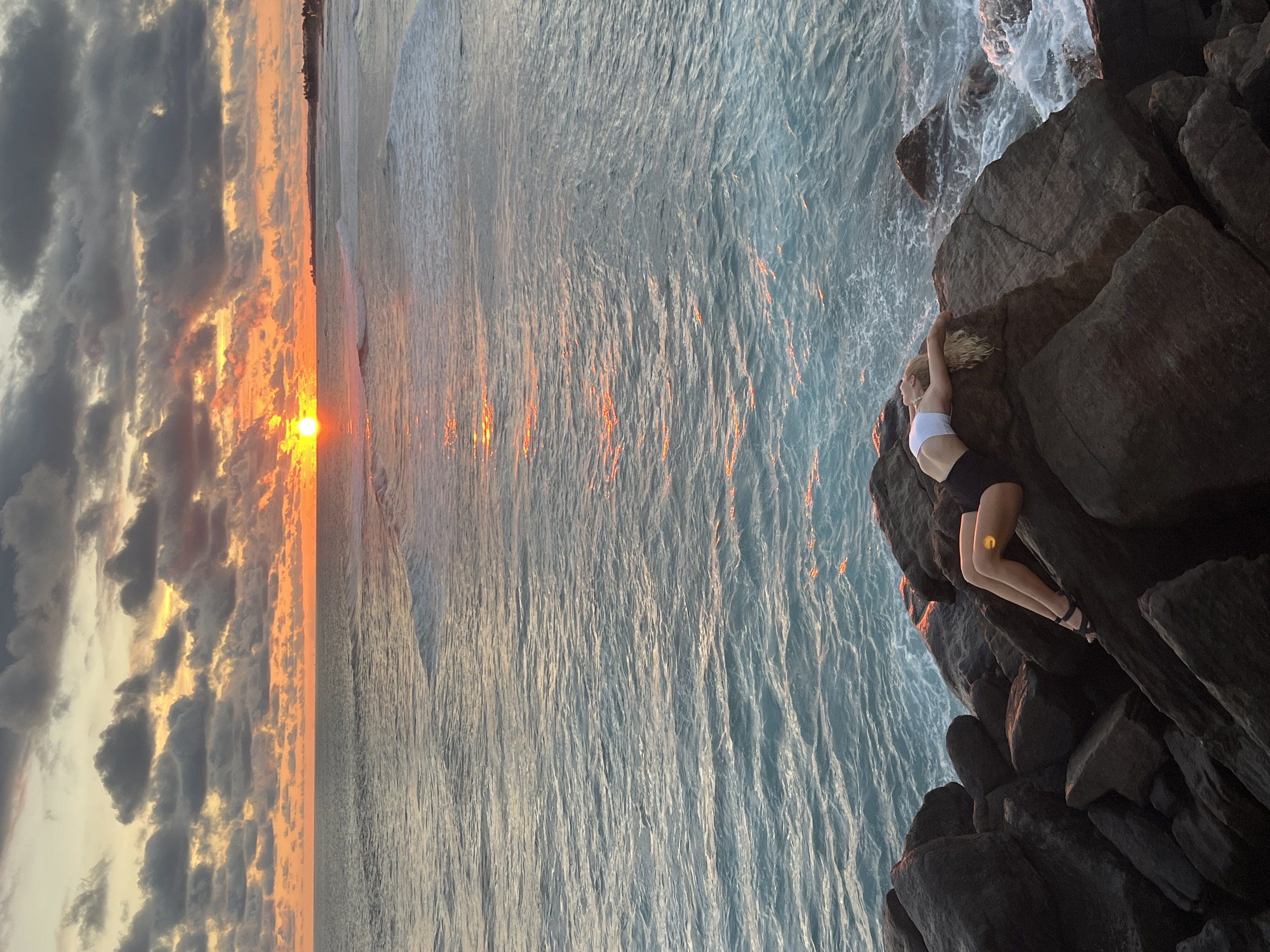 Sunset captured by witnesses along Ahangama coastline, Sri Lanka