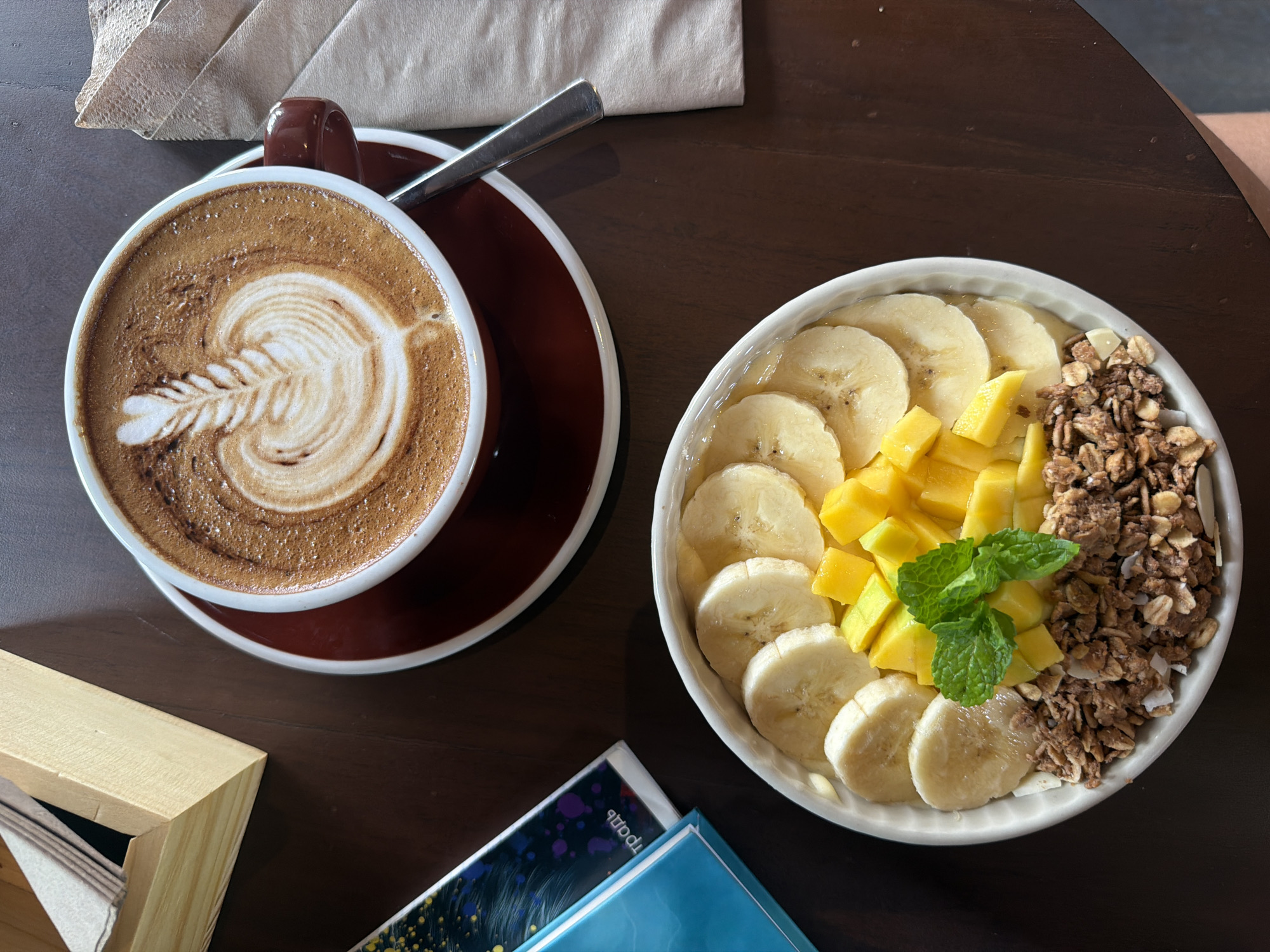 Morning breakfast scene captured in Ubud, Indonesia
