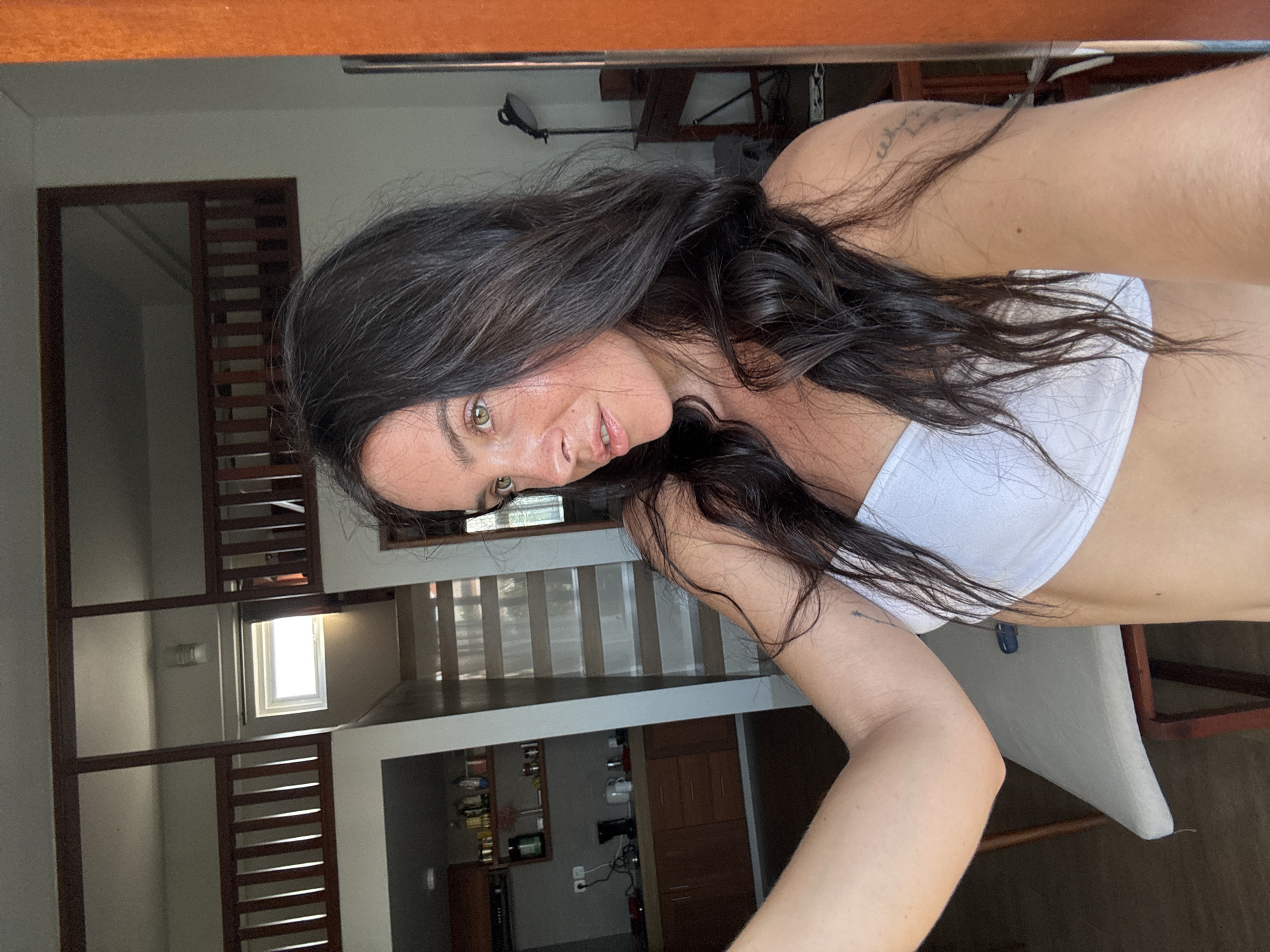 Getting ready at a North Kuta guesthouse, Bali