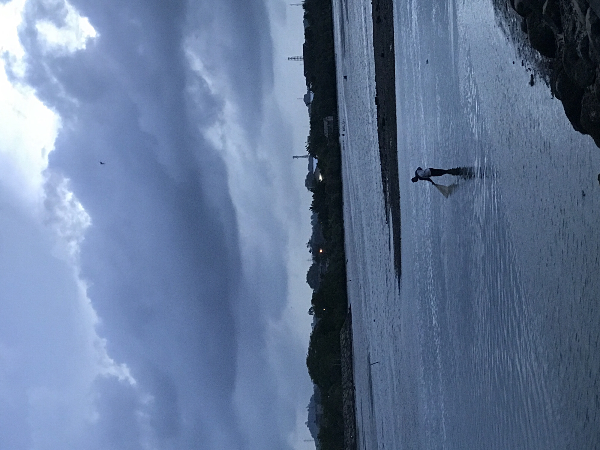 Net fishing observed in overcast Lhokseumawe waters