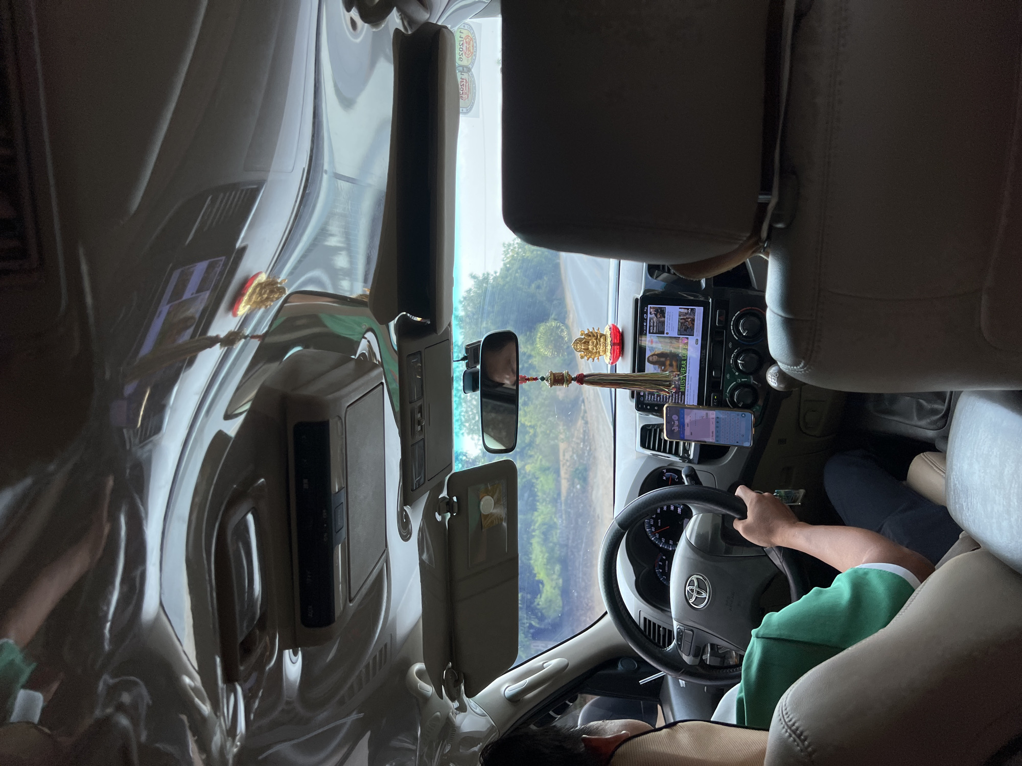 Car journey documented through rural Vietnamese mountains