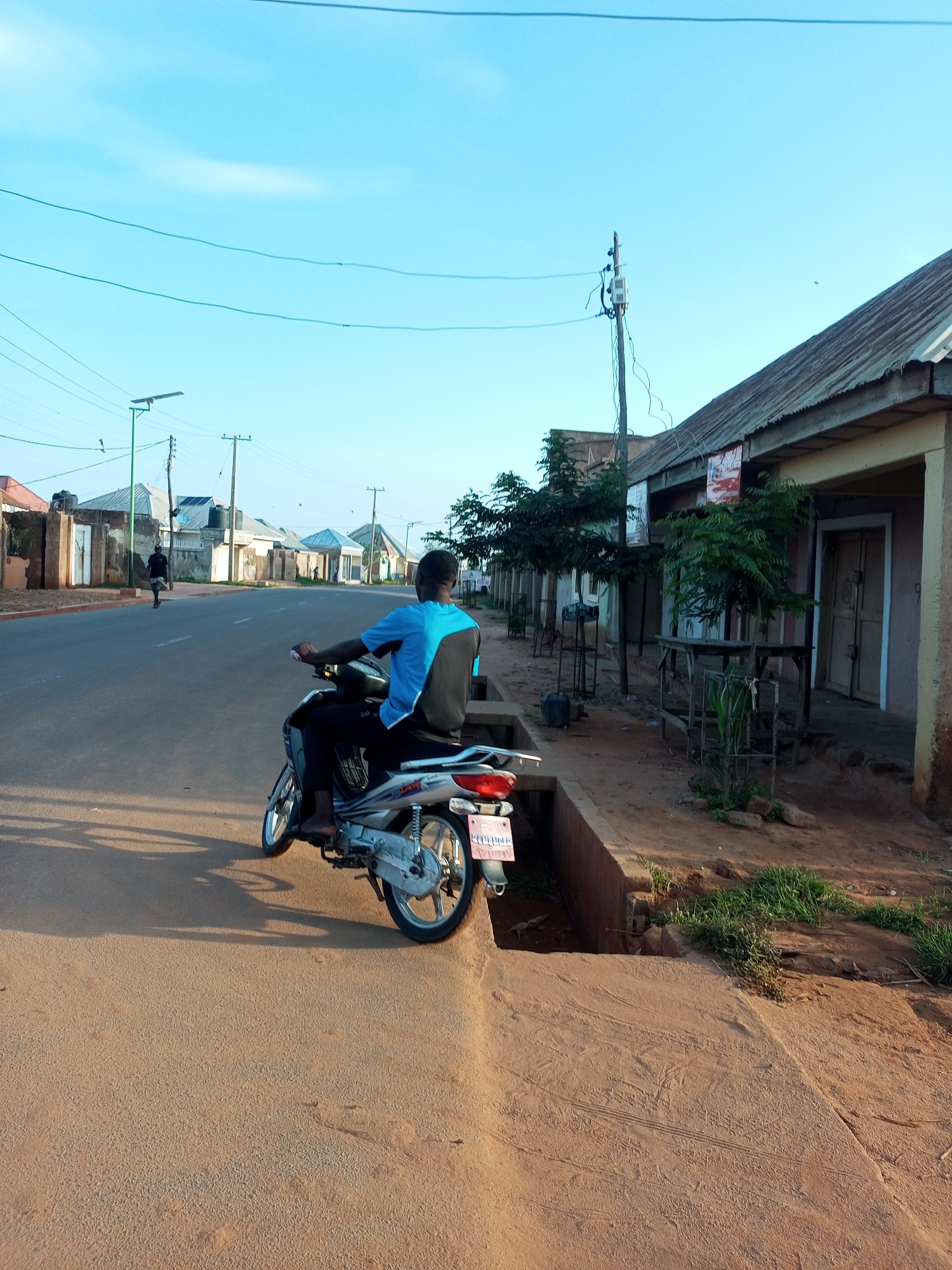 Morning street life along the roads of Gombe, Nigeria