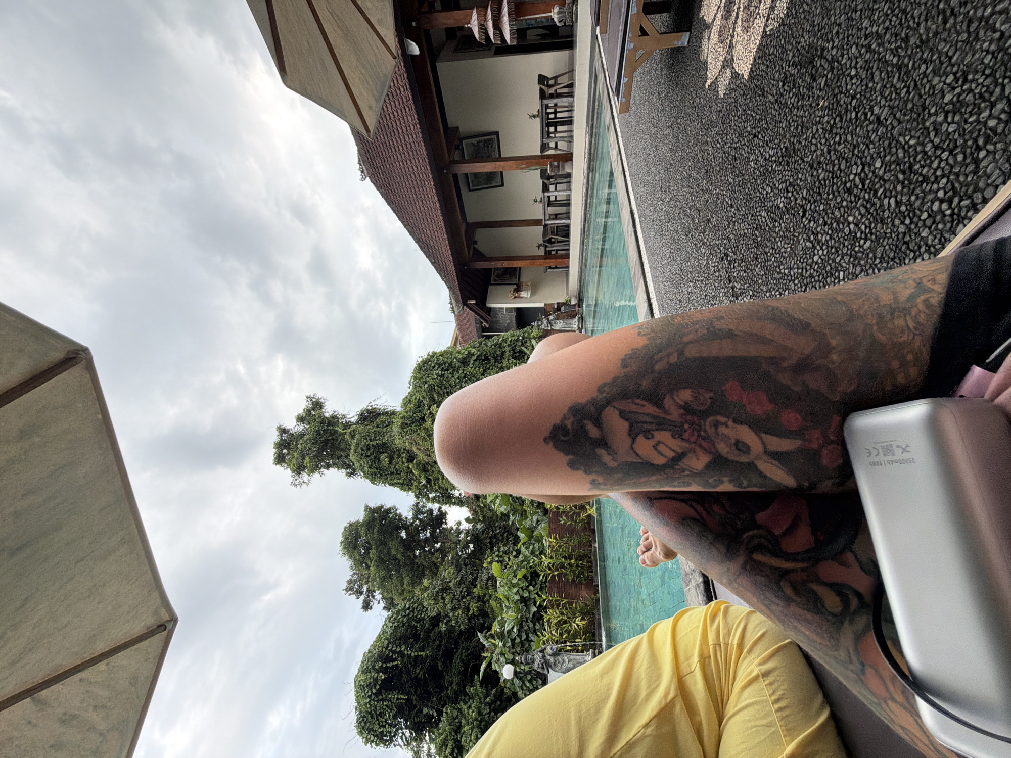 Resort morning in Ubud, spilling out into Balinese streets