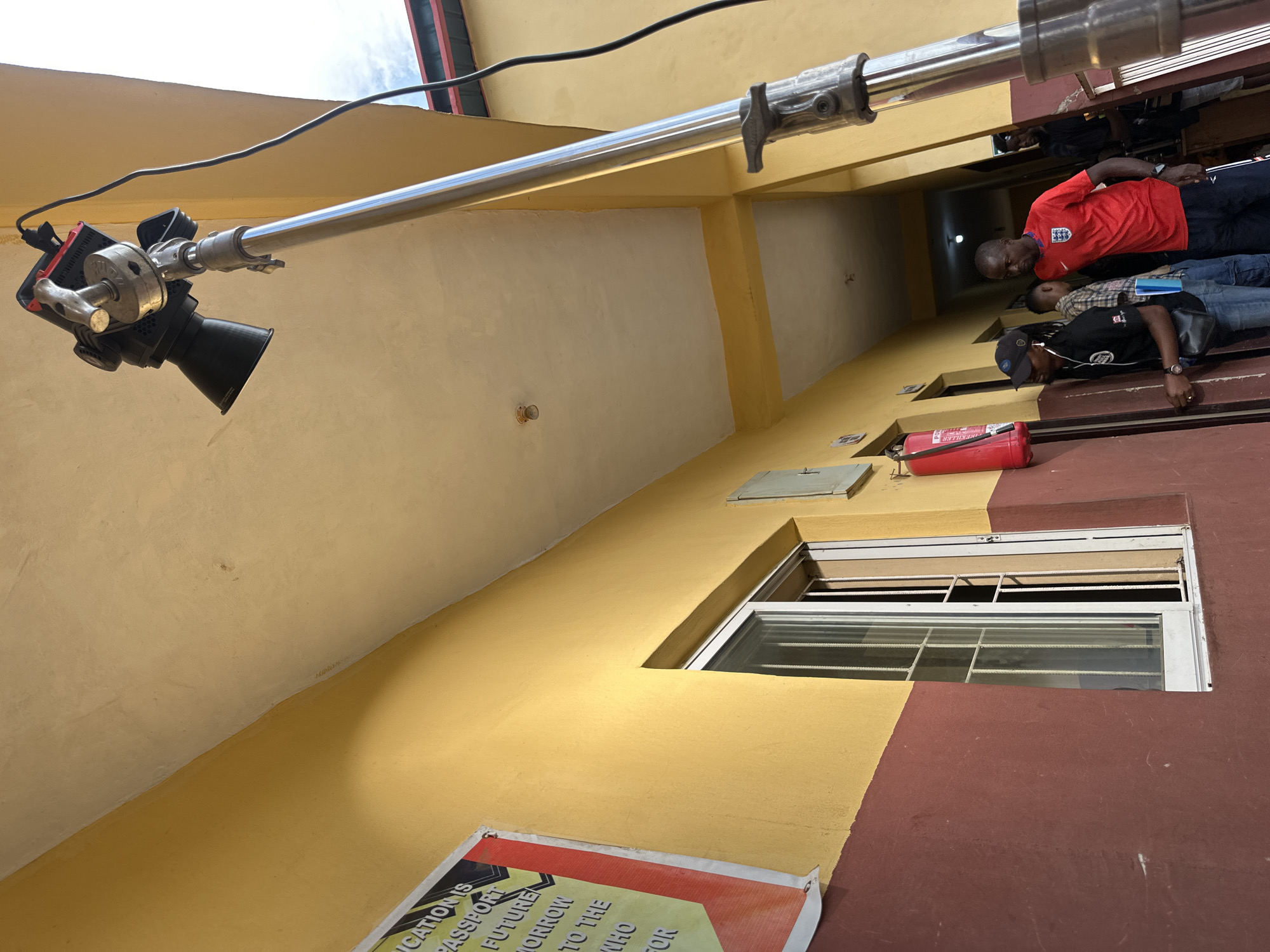 Photography shoot documented in Lagos with professional equipment
