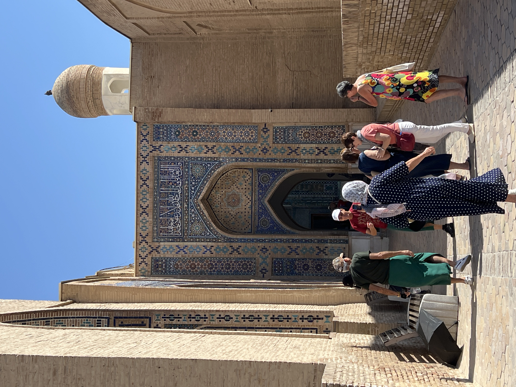 Exploring Shah-i-Zinda's tiled mausoleums in Samarkand