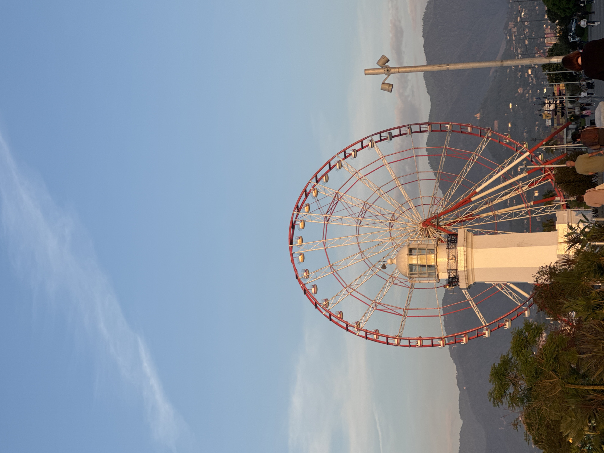 Tourist captures lighthouse and fairground scenes in Dunedin