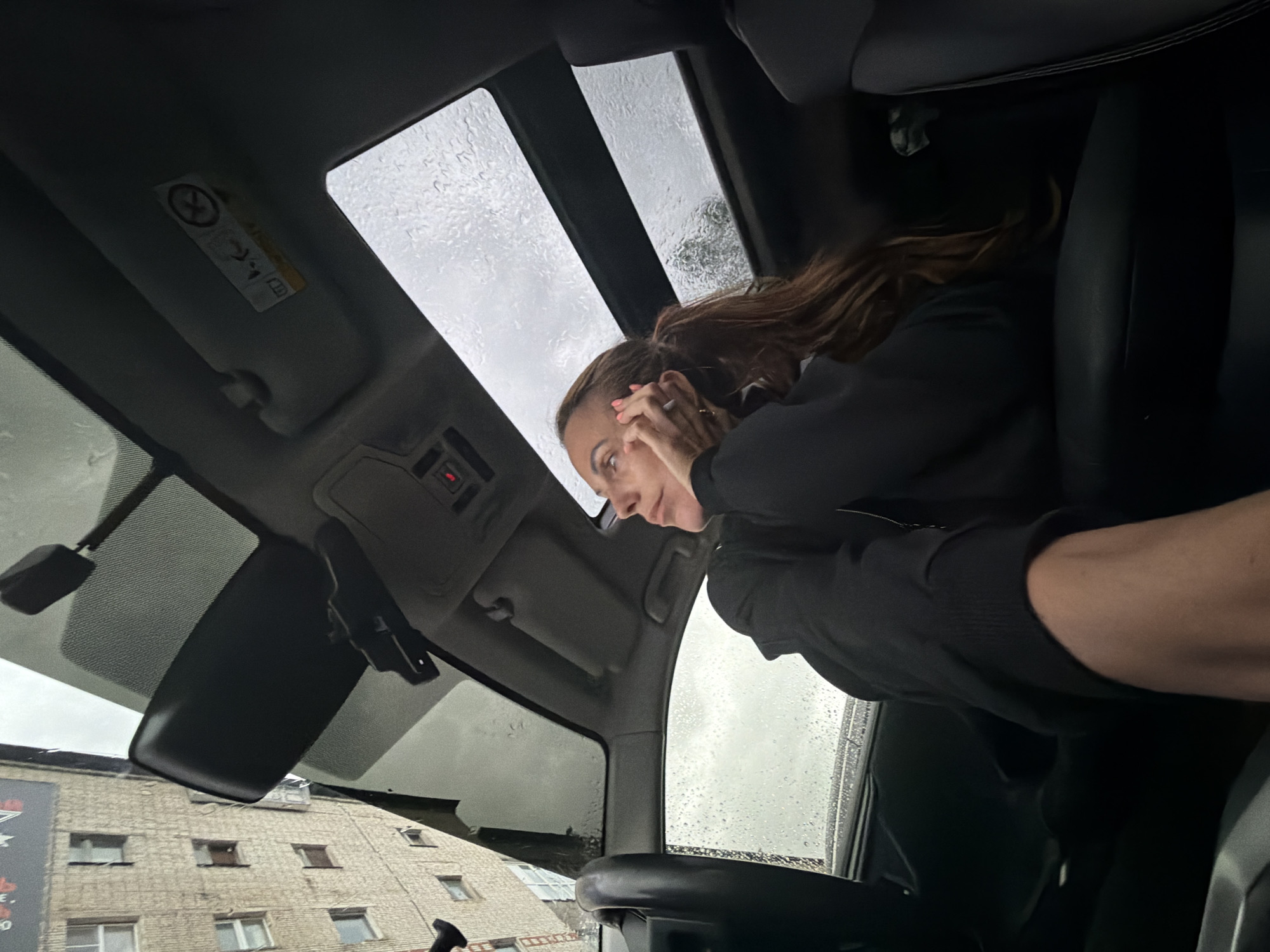 Rainy morning errands in Birobidzhan, Russia