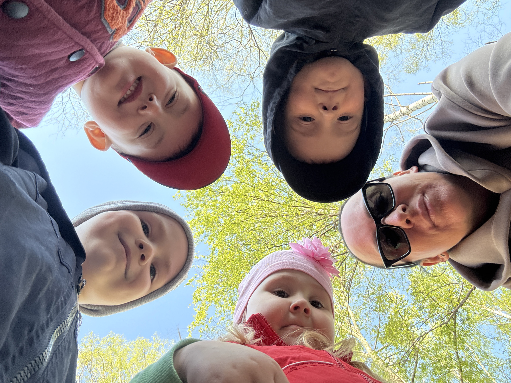 Children gather to observe May beetle in Chaikovsky, Russia
