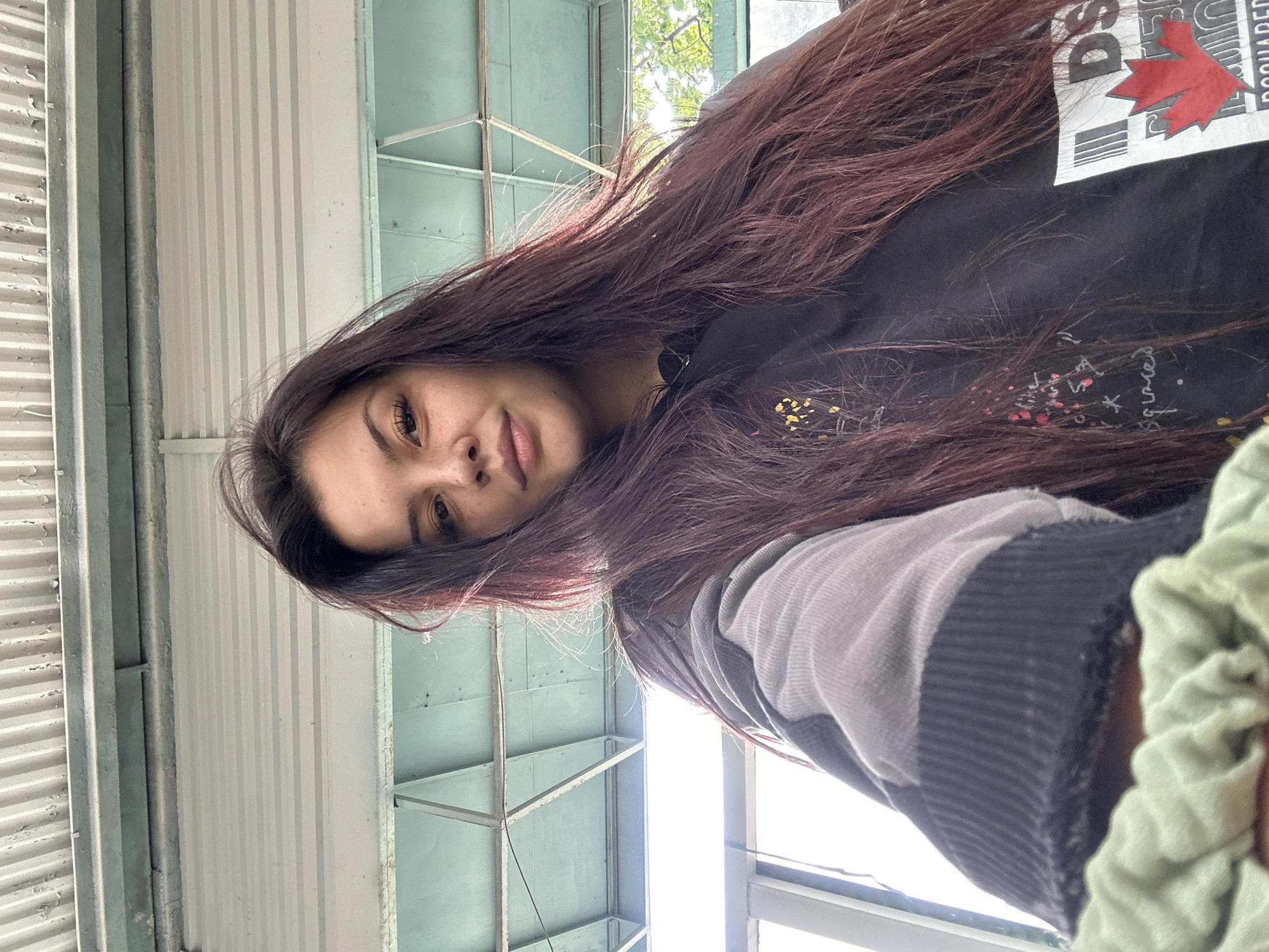 Woman documents early morning selfie session across Sliven, Bulgaria