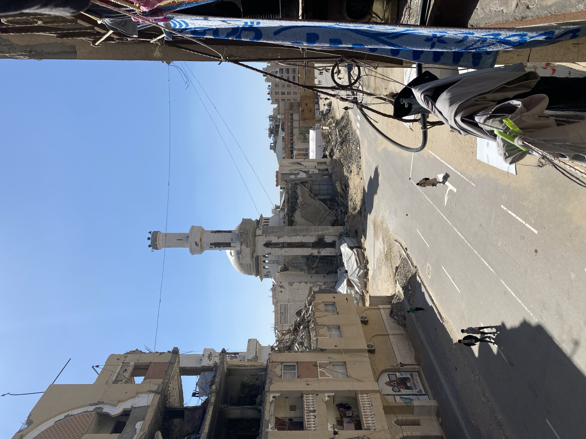 Children play in war-damaged Khan Yunis streets amid rubble