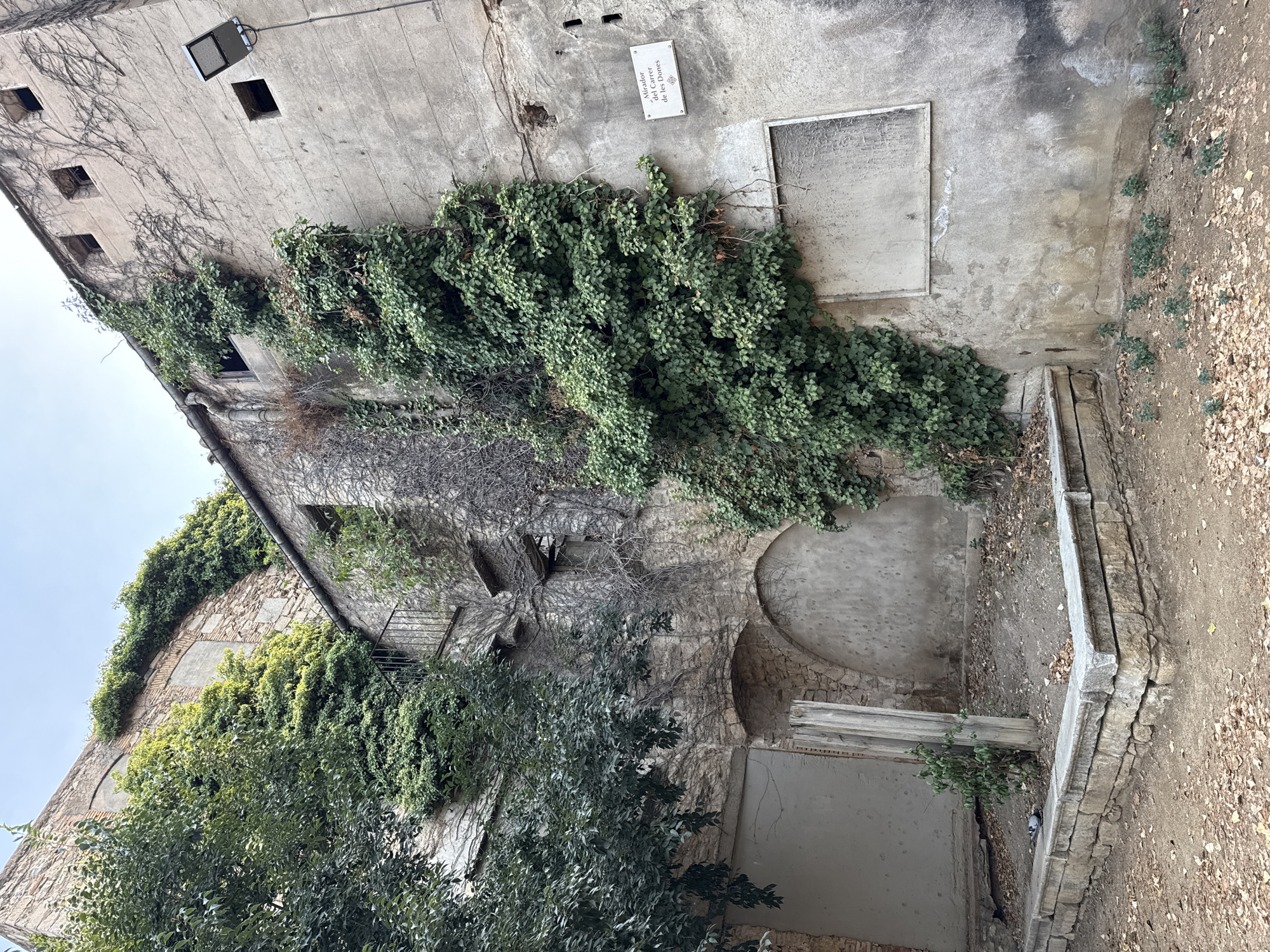 Girona's medieval old town streets and staircases up close