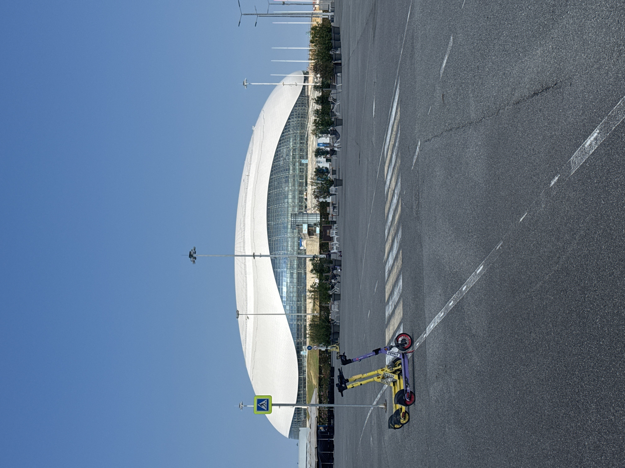 Fisht Olympic Stadium on a quiet summer morning in Sirius