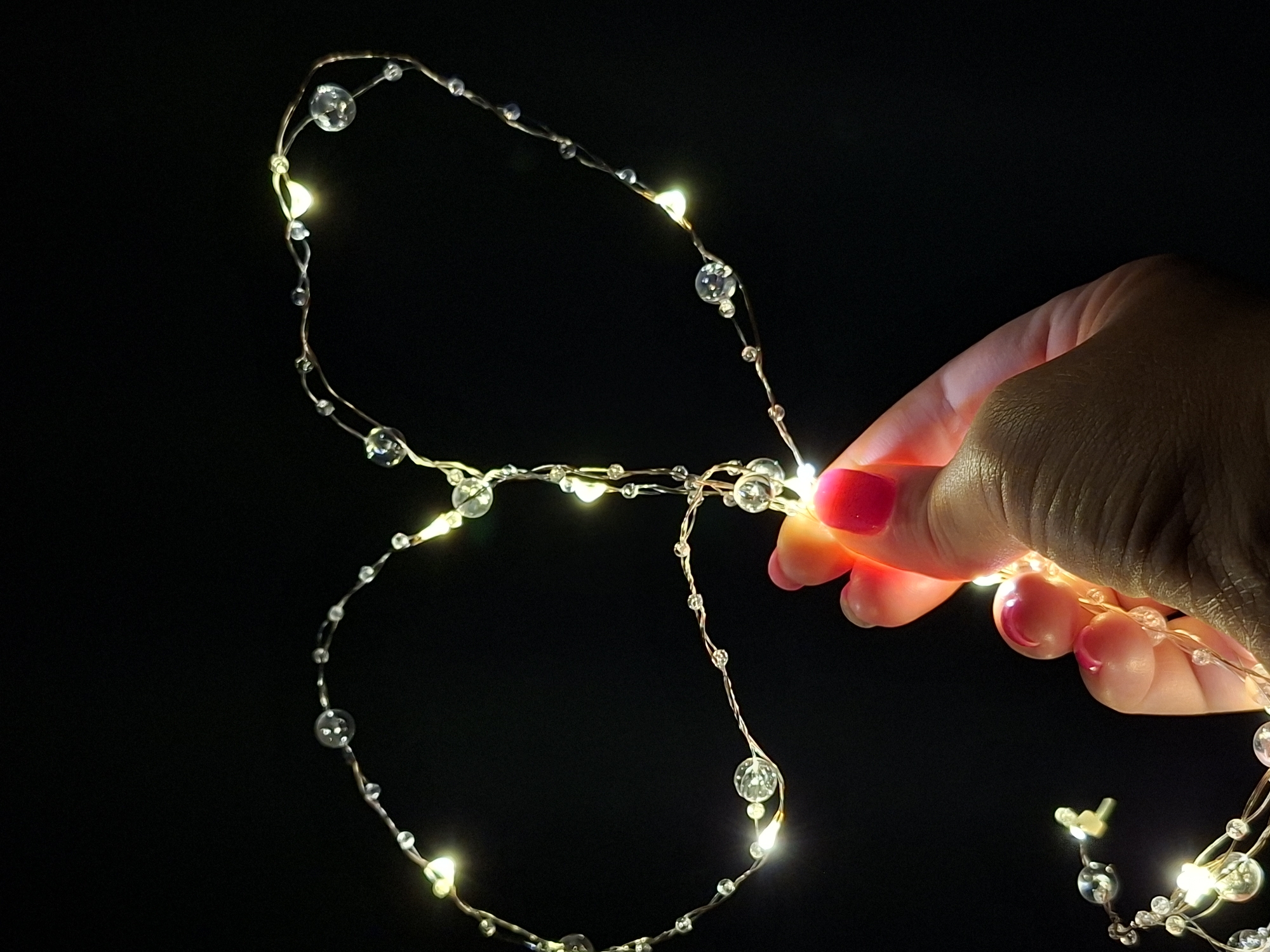 Fairy lights styled into close-up aesthetic shots in Karsha