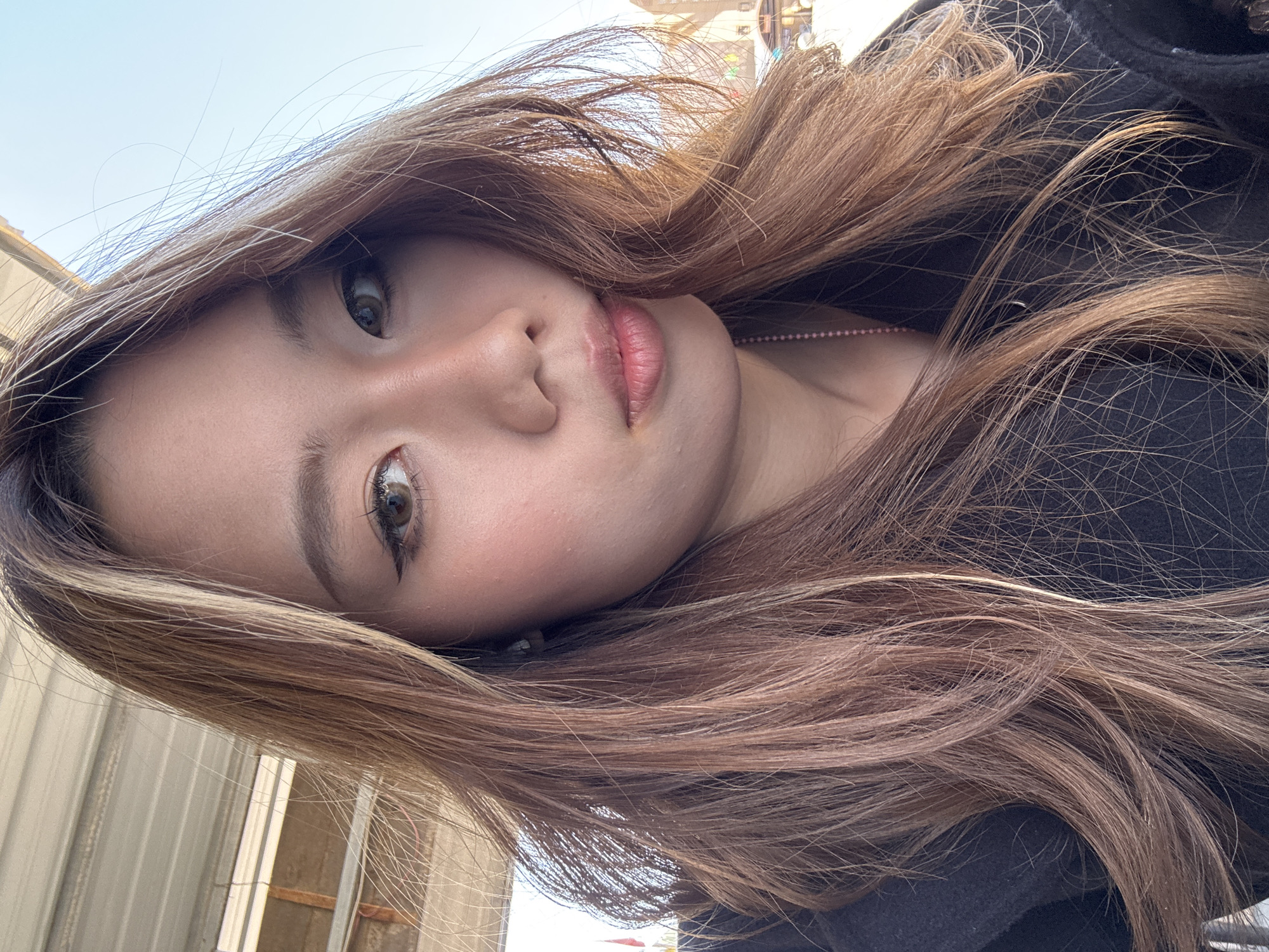 Portrait photograph taken in Nantai, China shows tilted subject