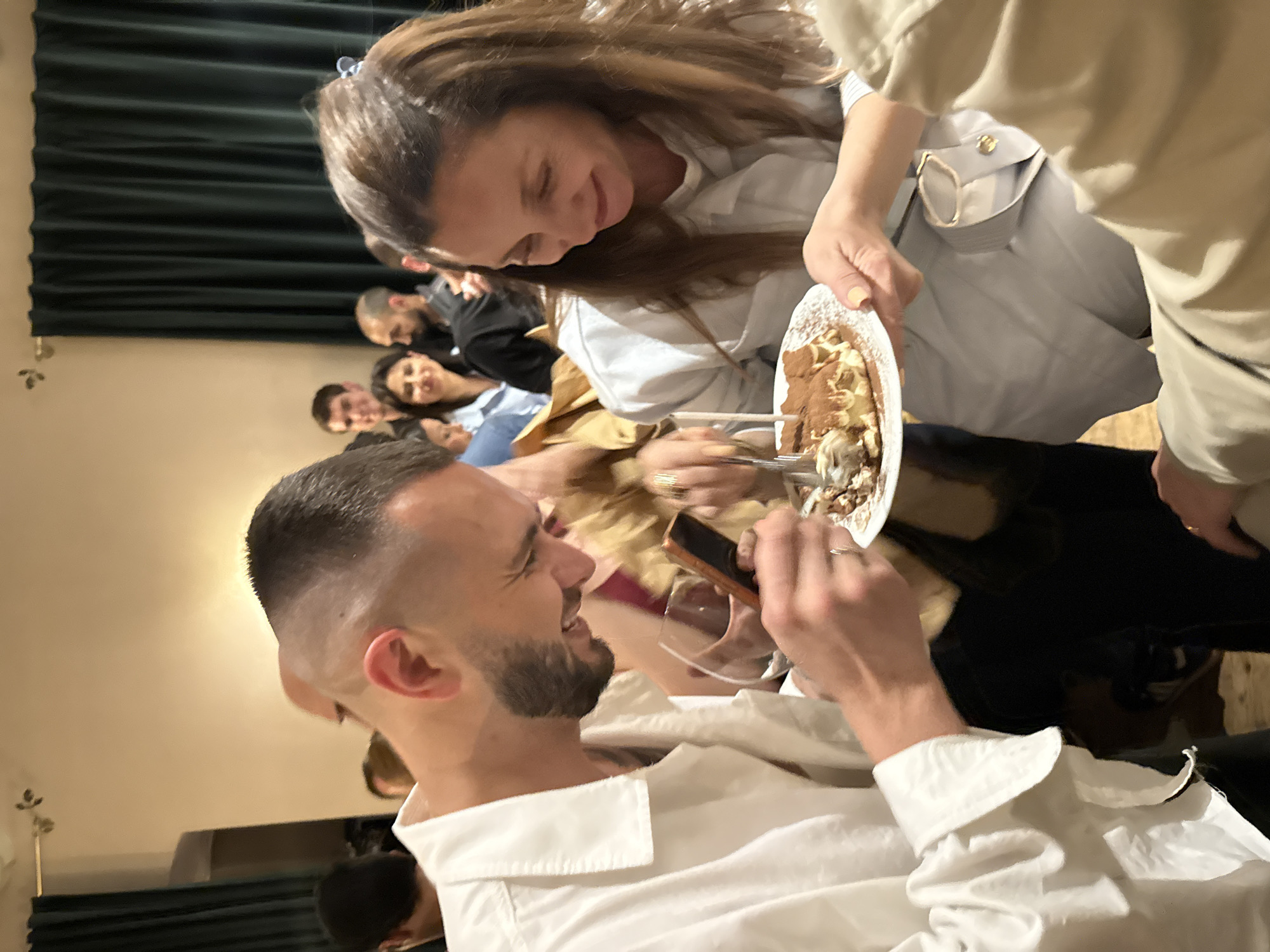 Social gathering with cocktails and desserts in Yerevan
