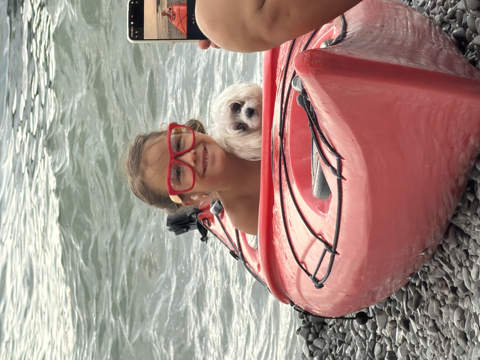 Casual kayak day on Partenit's Black Sea pebble beach