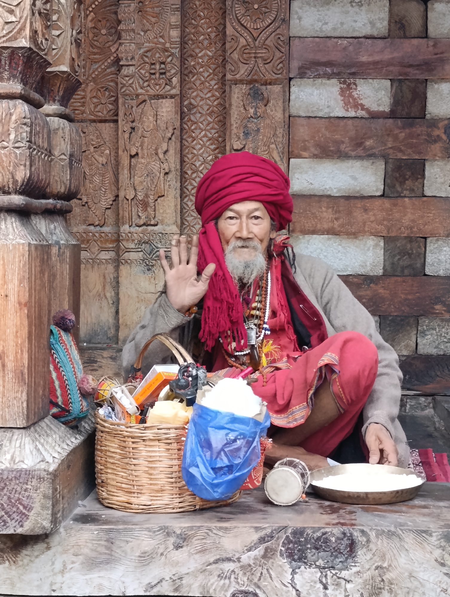 Heavy monsoon rains drench mountain village of Vashisht, India