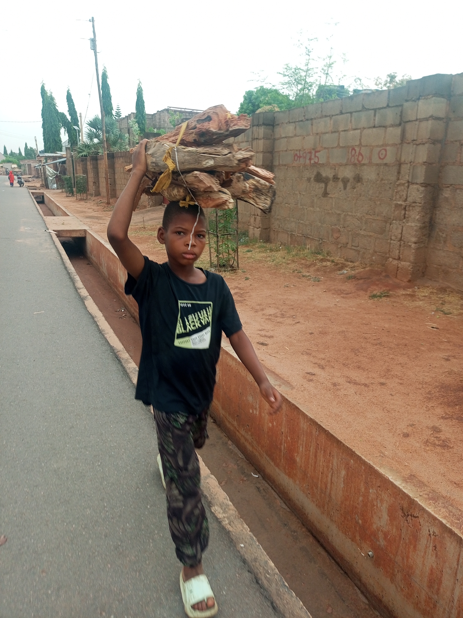 Morning street life captured in Tempure, Nigeria
