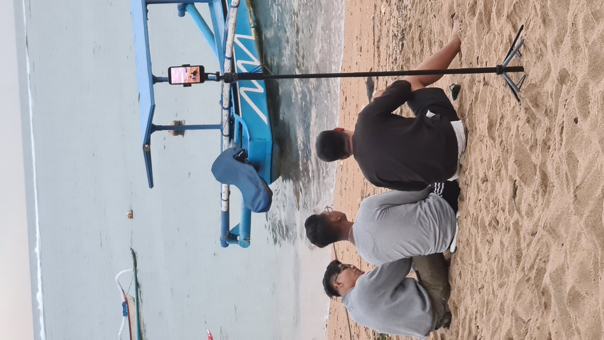 Sanur Beach promenade buzzing with evening activity