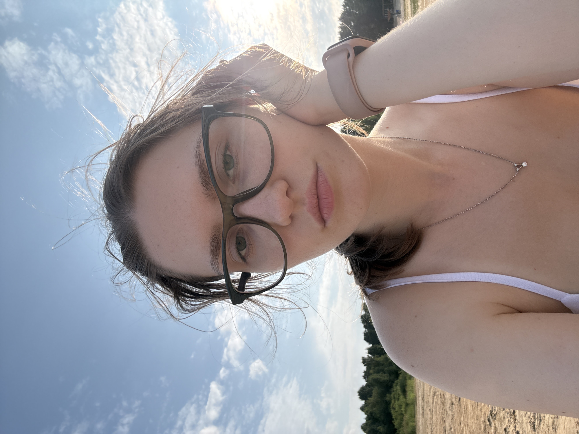Afternoon at a Koshkino riverside beach