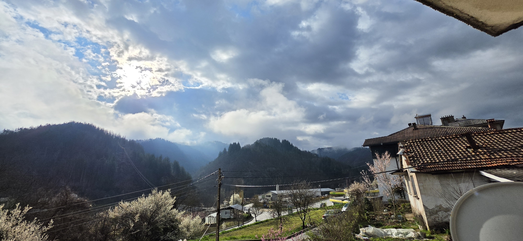 Overcast morning captured in Bulgarian mountain valley