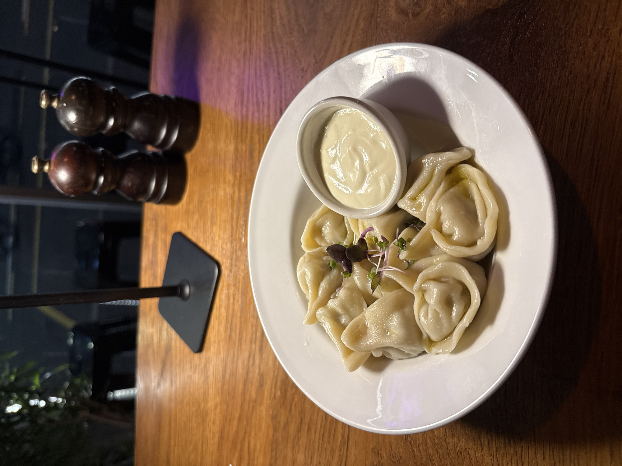 Cape Town diner documents pelmeni meal and wine collection