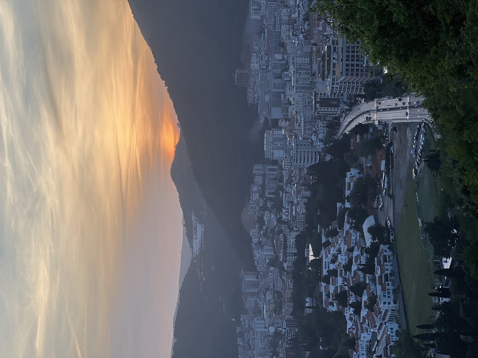 Evening domestic life documented in Budva, Montenegro