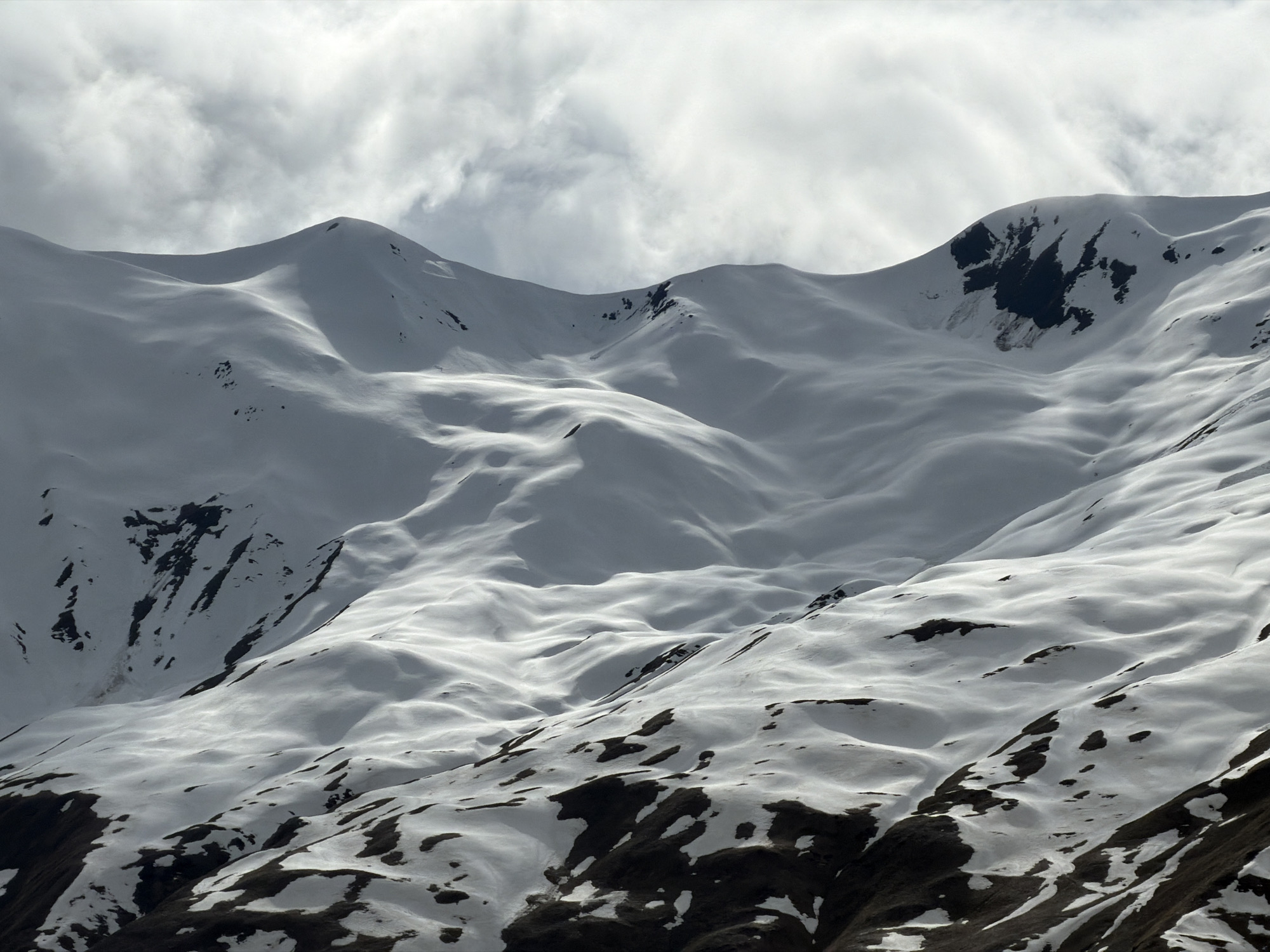 Mountain landscape documented near Sioni, Georgia under cloudy skies
