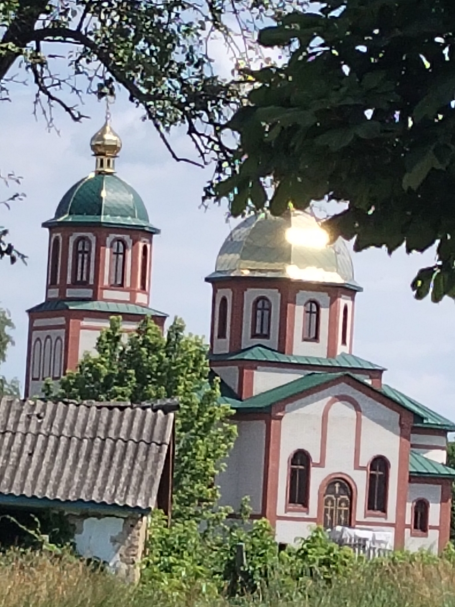 Quiet morning stroll through a small Ukrainian village