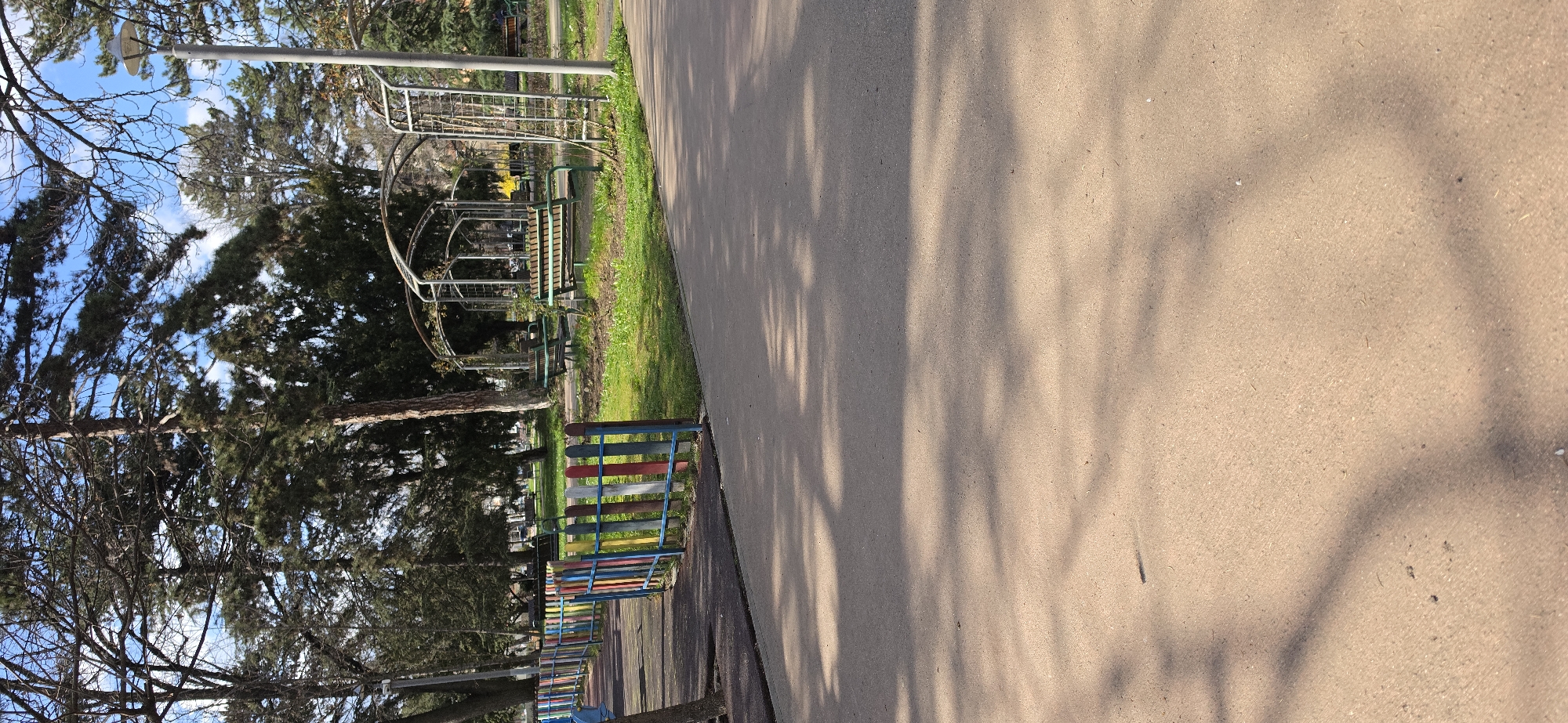 Sunny afternoon documented at Kazanlak park in Bulgaria