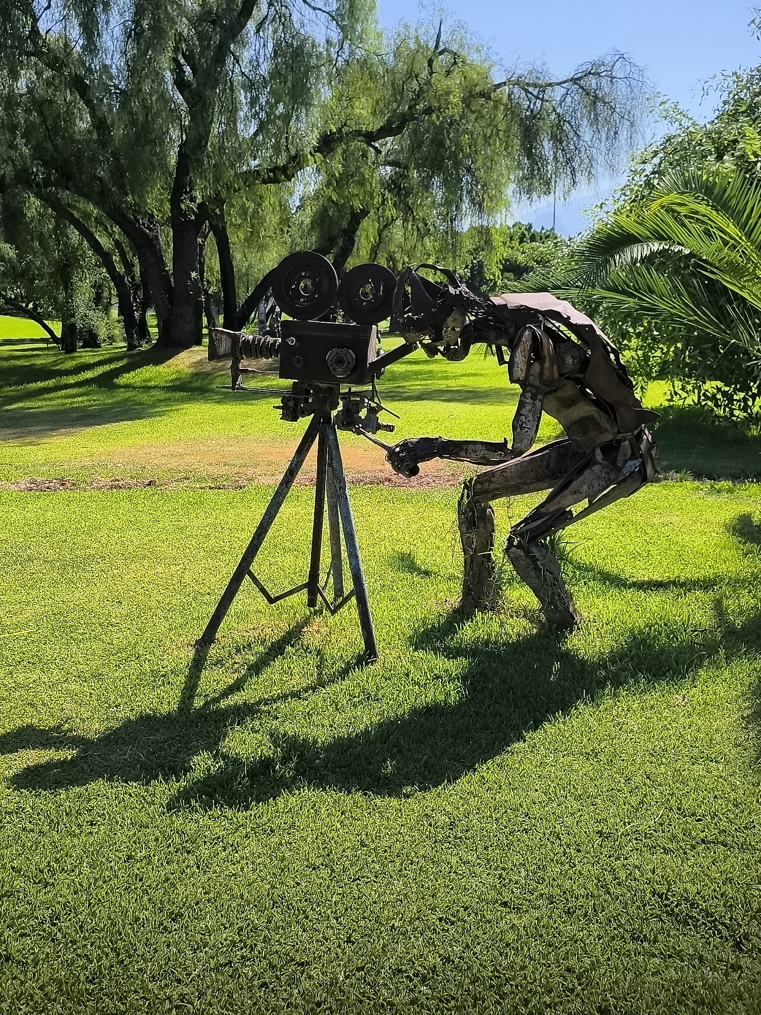 Scrap metal sculpture garden at Antalya Expo Center grounds
