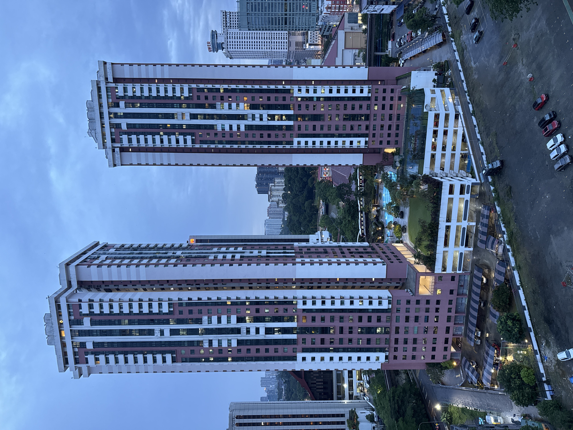 KL high-rise towers caught at dusk and after dark