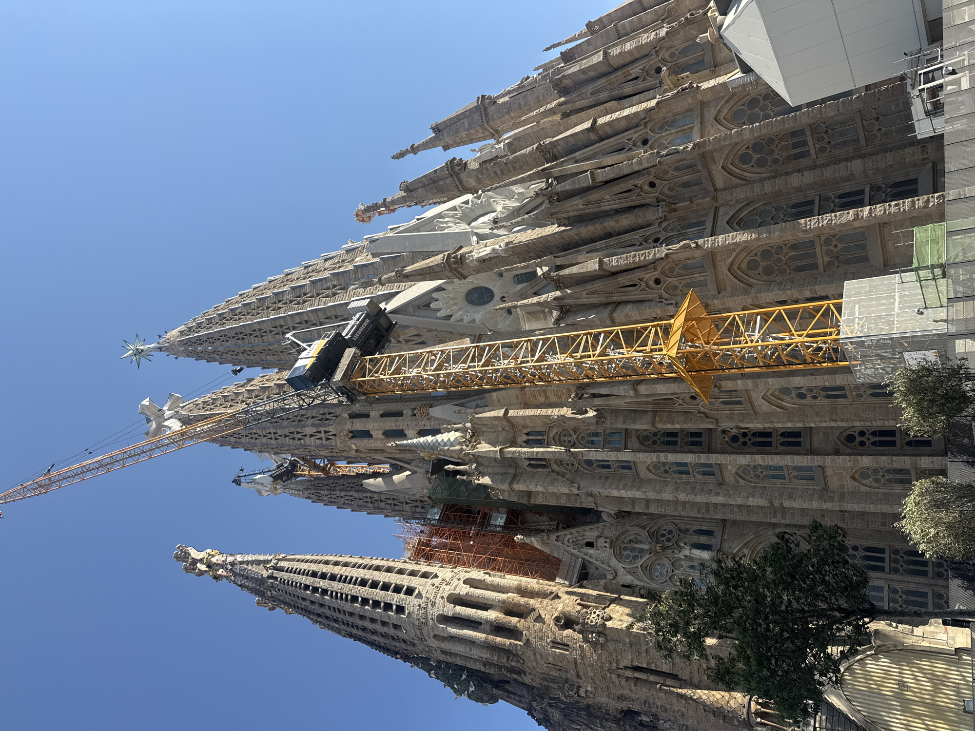 Sagrada Família on a clear Barcelona afternoon