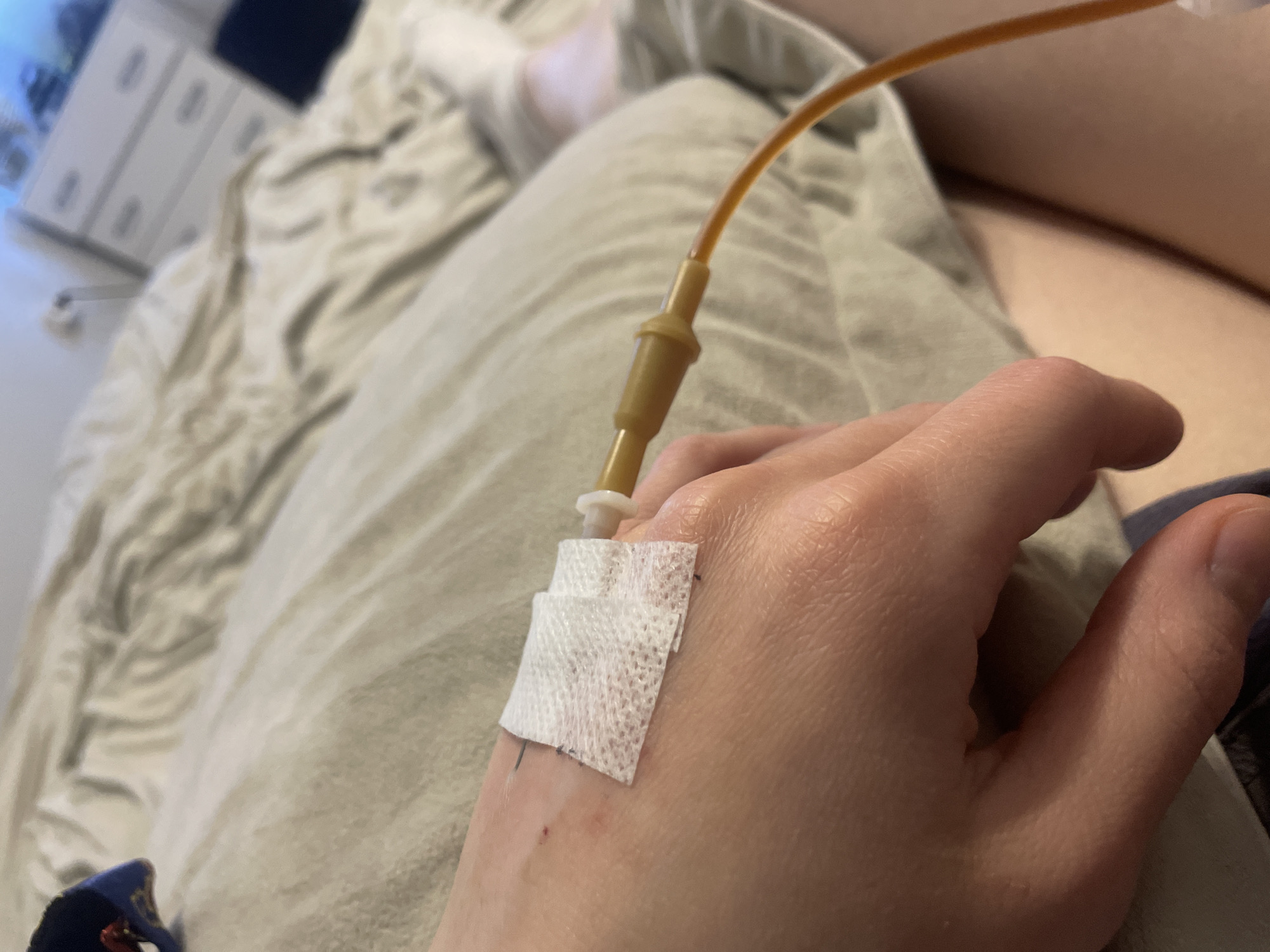 Personal moments captured: medical treatment, pet observation, indoor activities