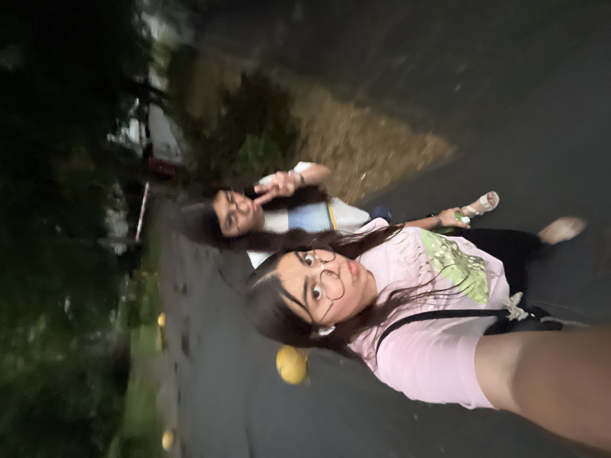 Rainy summer evening on the streets of Chernivtsi