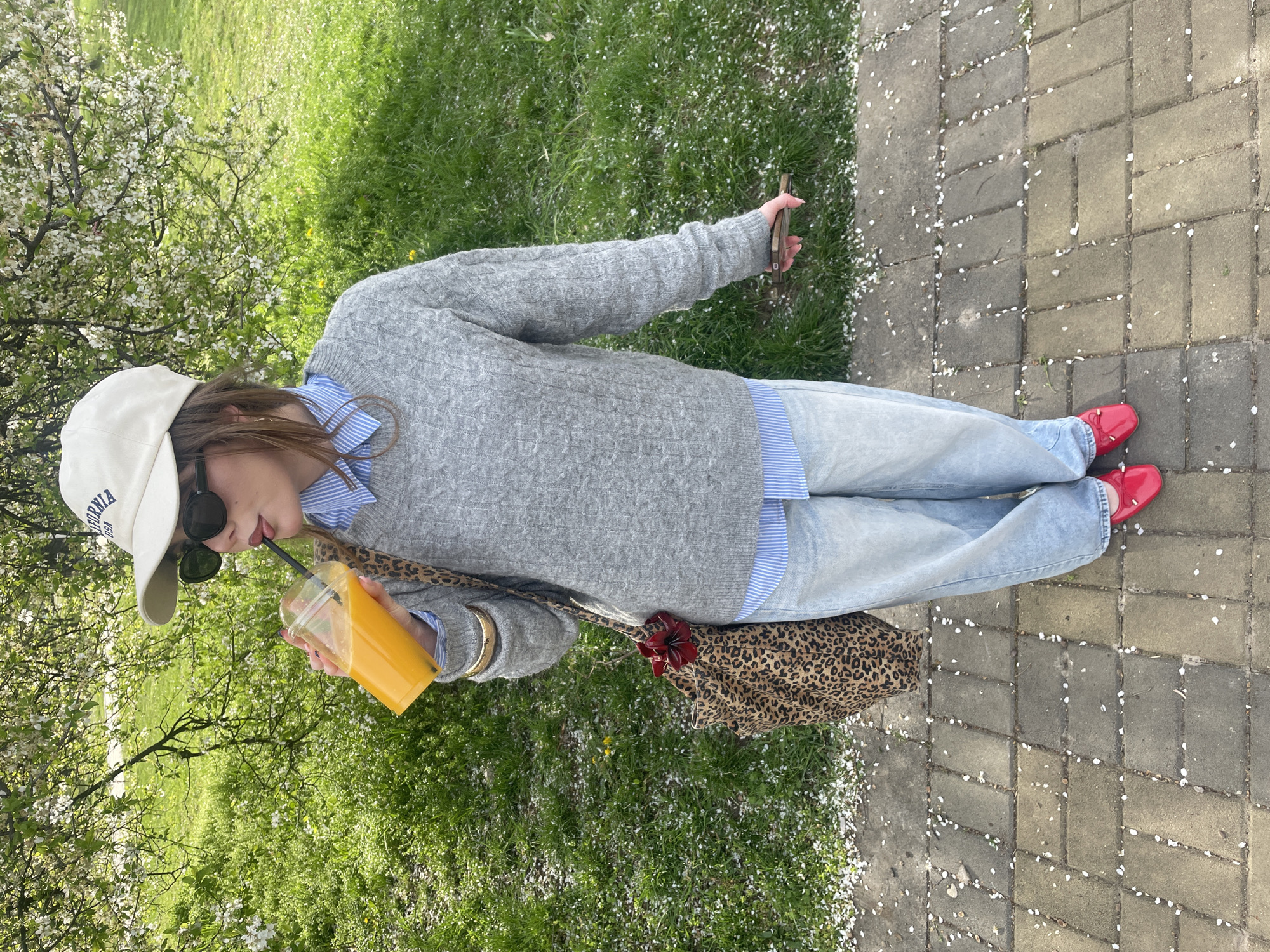 Young person in baseball cap photographed on Sofia pathway