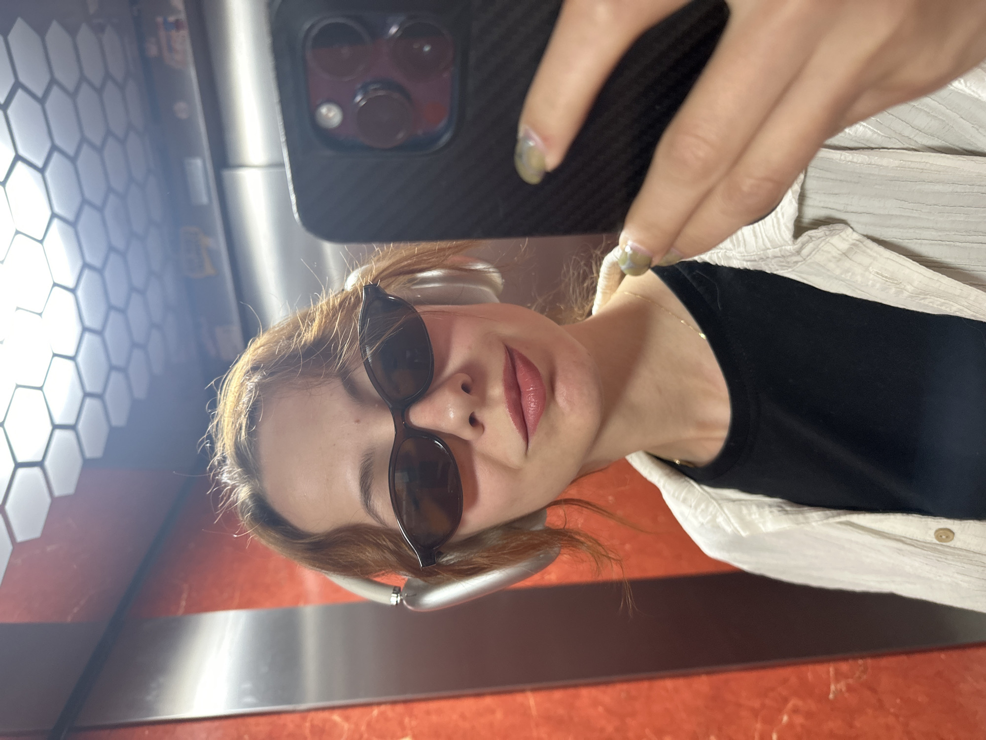 Woman Takes Multiple Selfies Around Novi Sad During Lunch Hour
