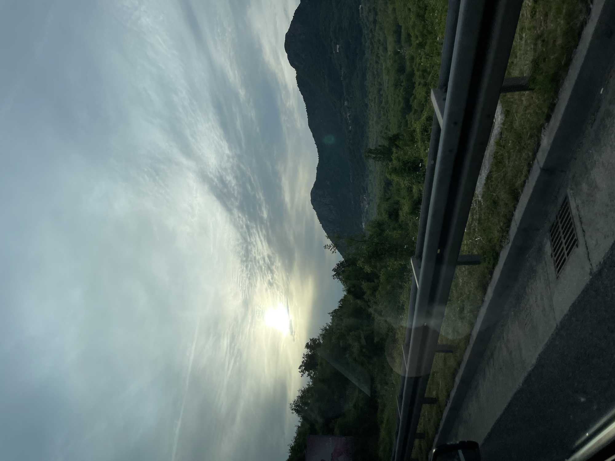 Early morning car journey through Sotonići, Montenegro