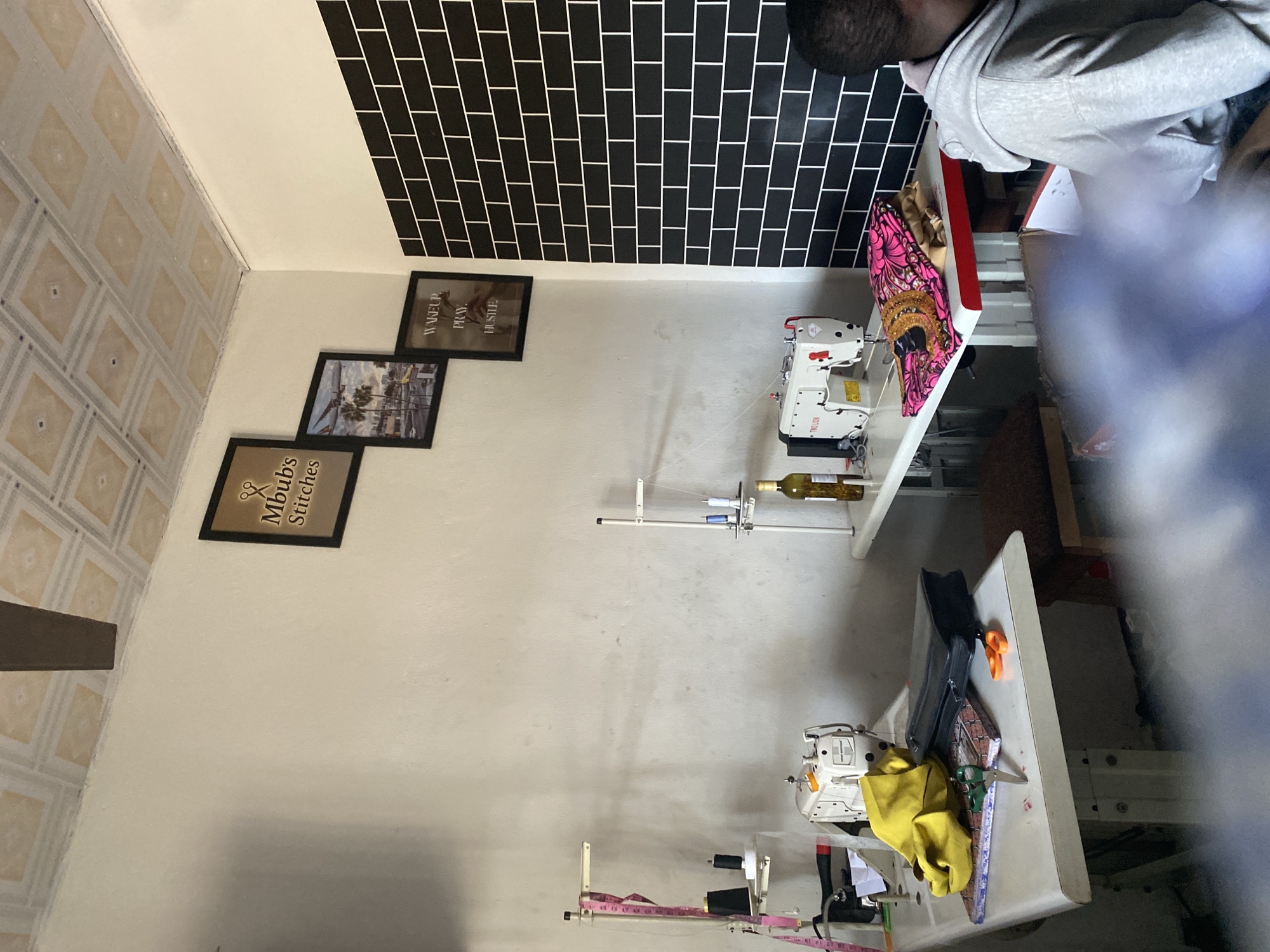 Inside a busy sewing workshop in Jalingo, Nigeria