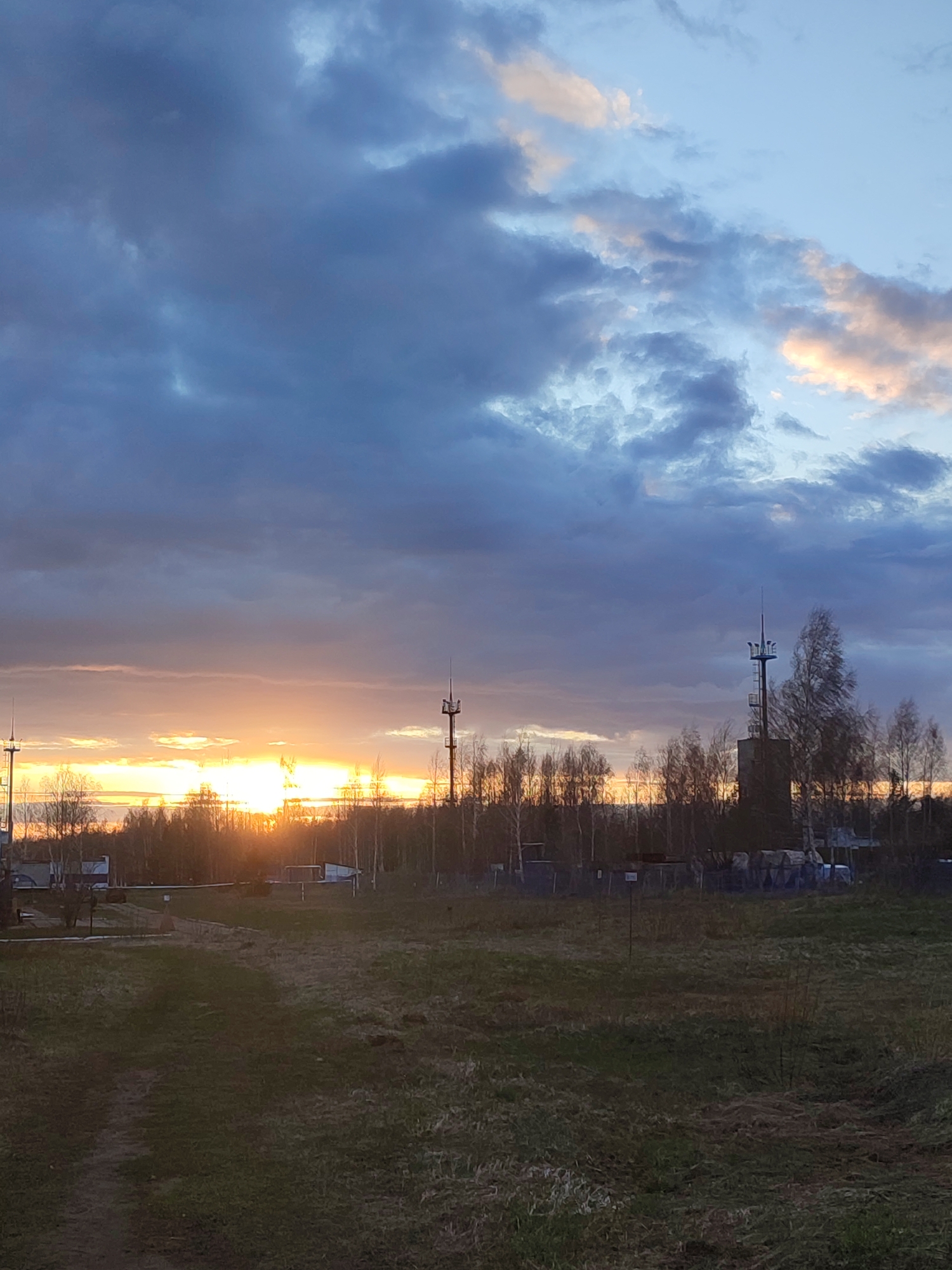 Witness documents twilight landscape with dramatic sky transition
