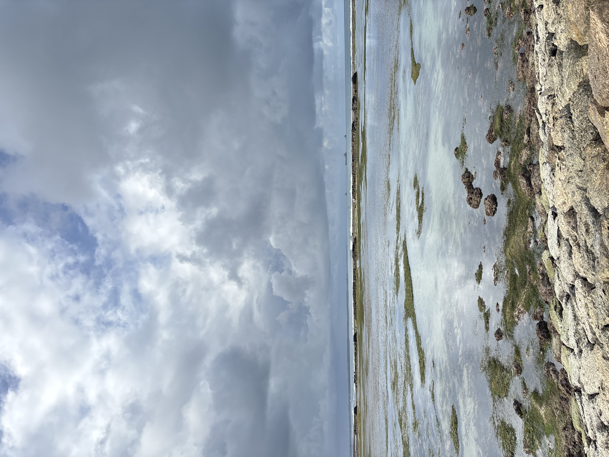 Coastal scene with dramatic clouds photographed in Kuta Selatan