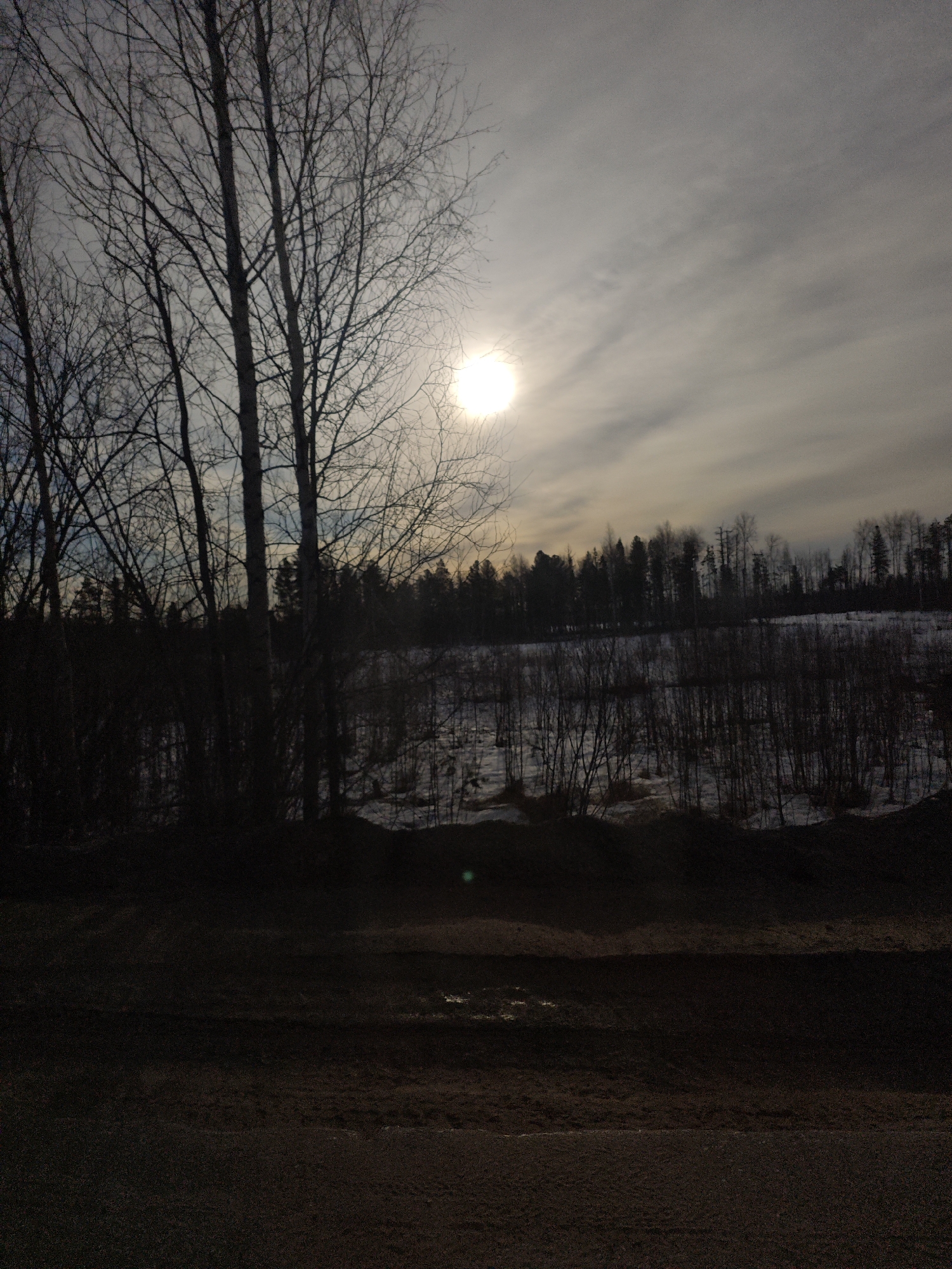 Winter landscape documented by witnesses in Russia