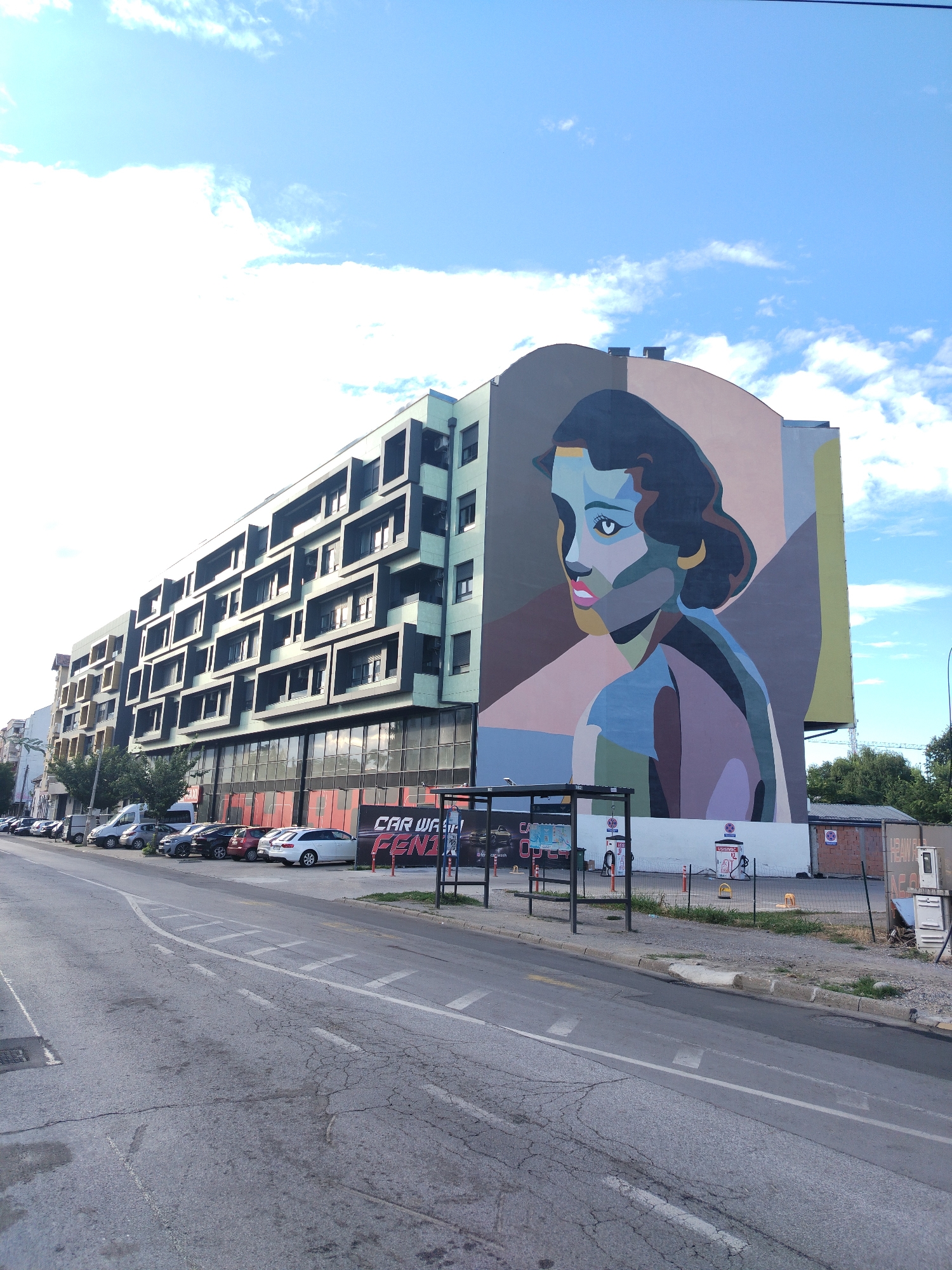 Street-level tour of Novi Sad's murals, markets, and city scenes