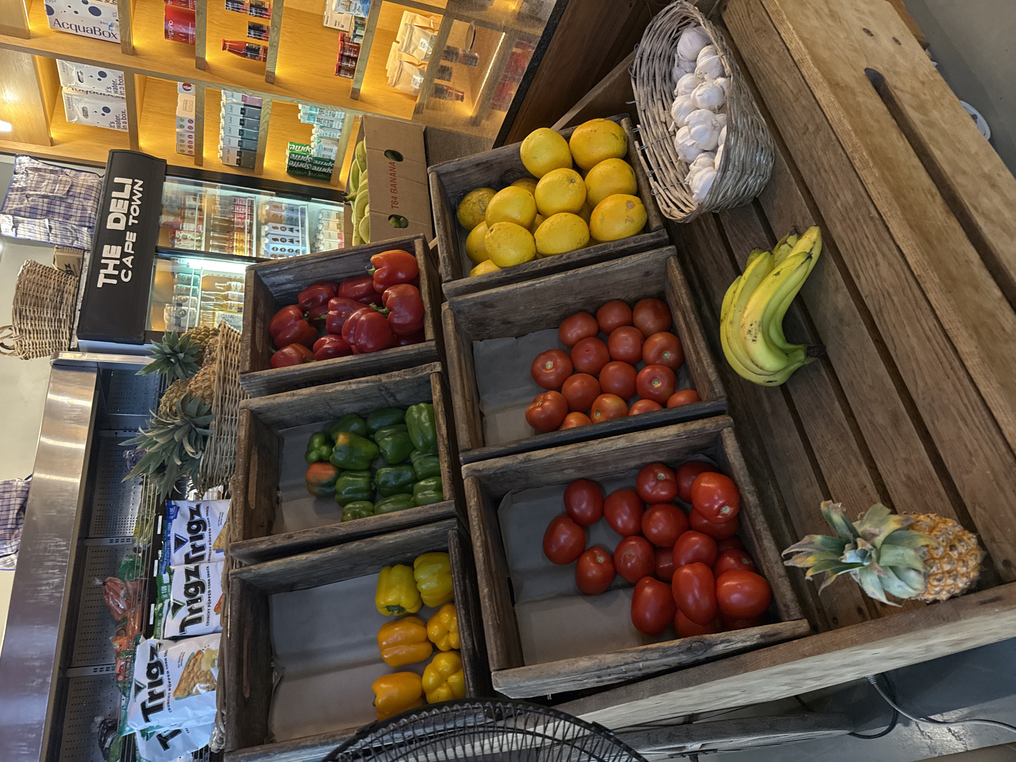 Cape Town cafe and market scenes with mountain views