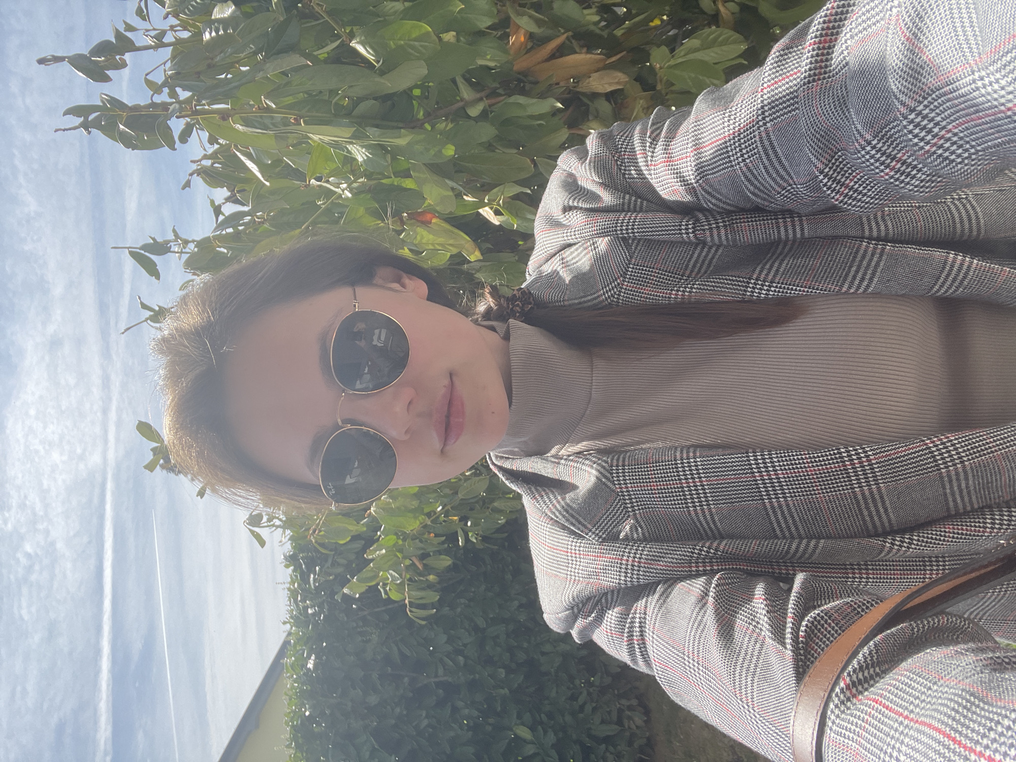 Woman Takes Selfies Around Kranj Slovenia Thursday Afternoon