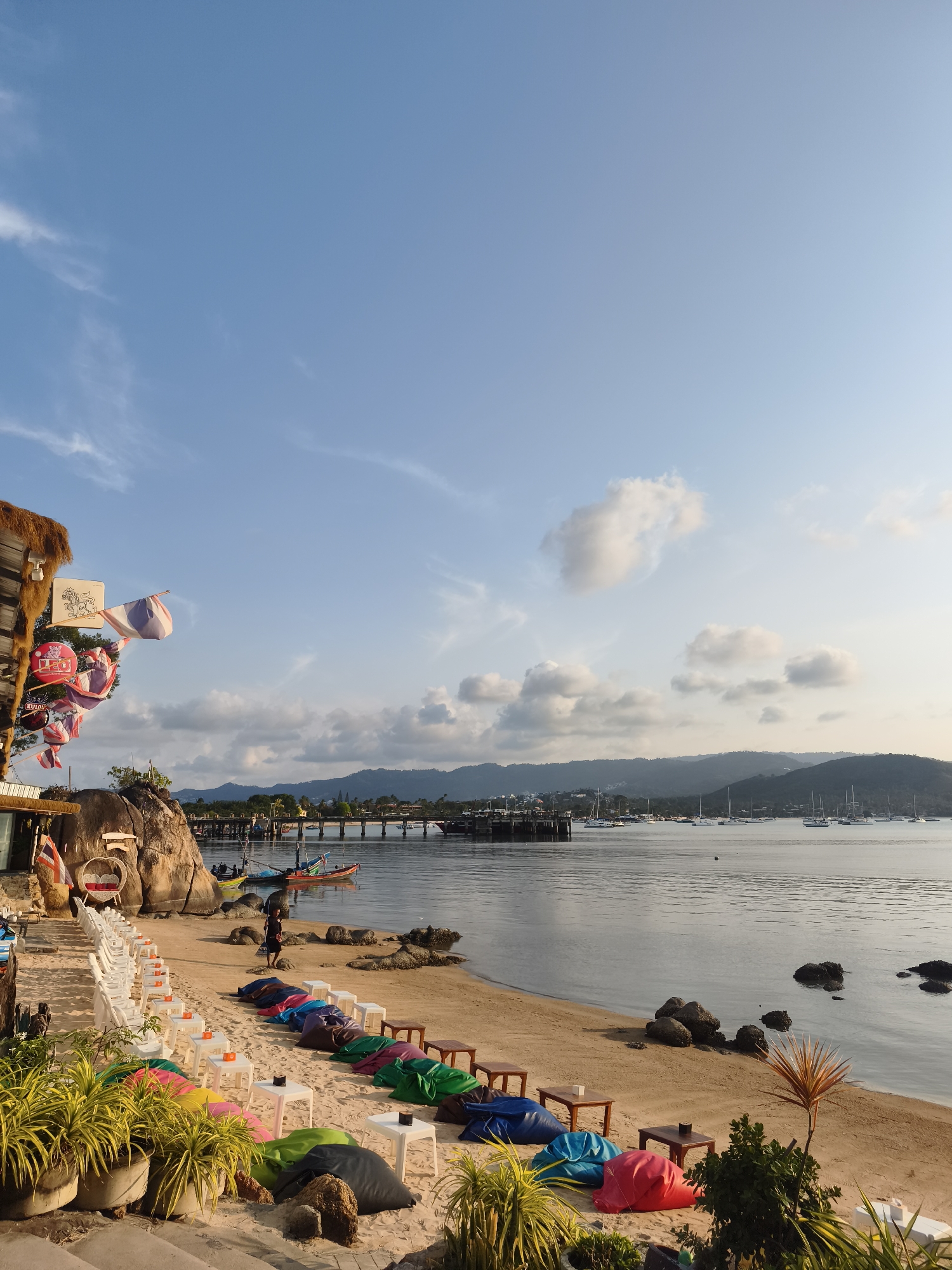 Peaceful morning beach scene documented at Baan Plai Laem