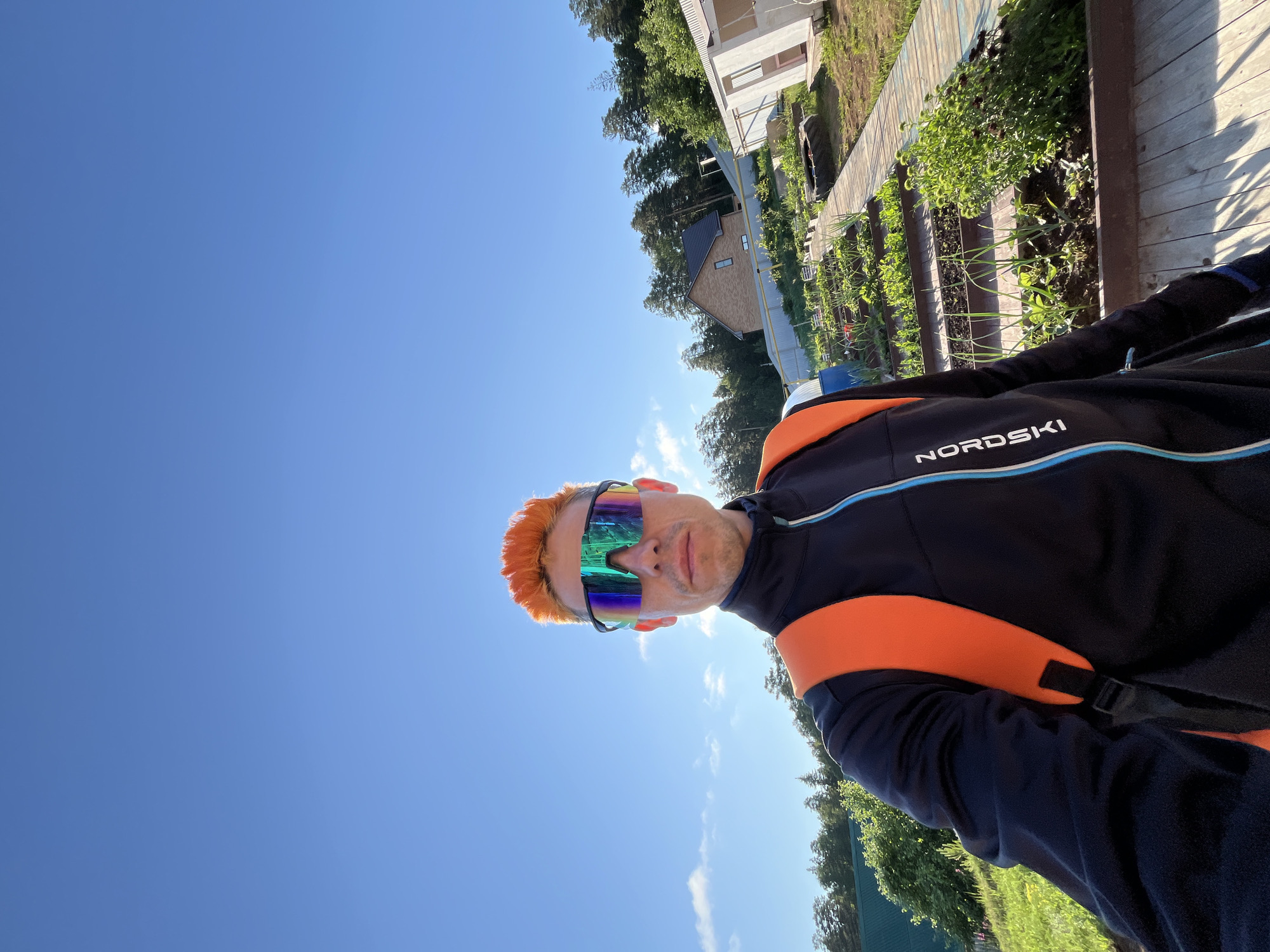 Morning cycling and pet moments documented in Chaikovsky, Russia