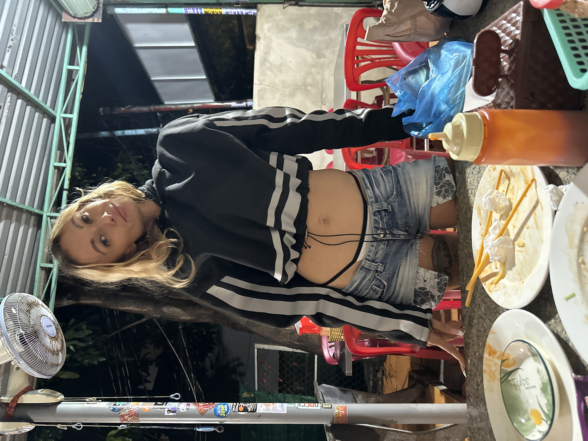 Casual dining moments captured at Vietnamese street eatery