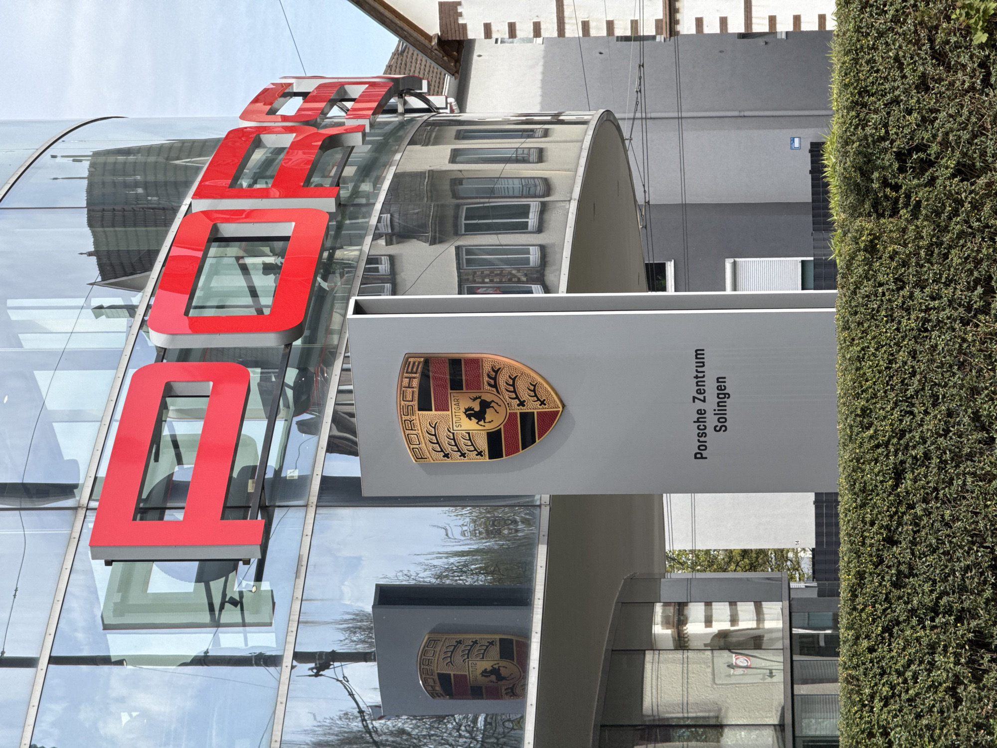 Porsche dealership documented in Solingen, Germany